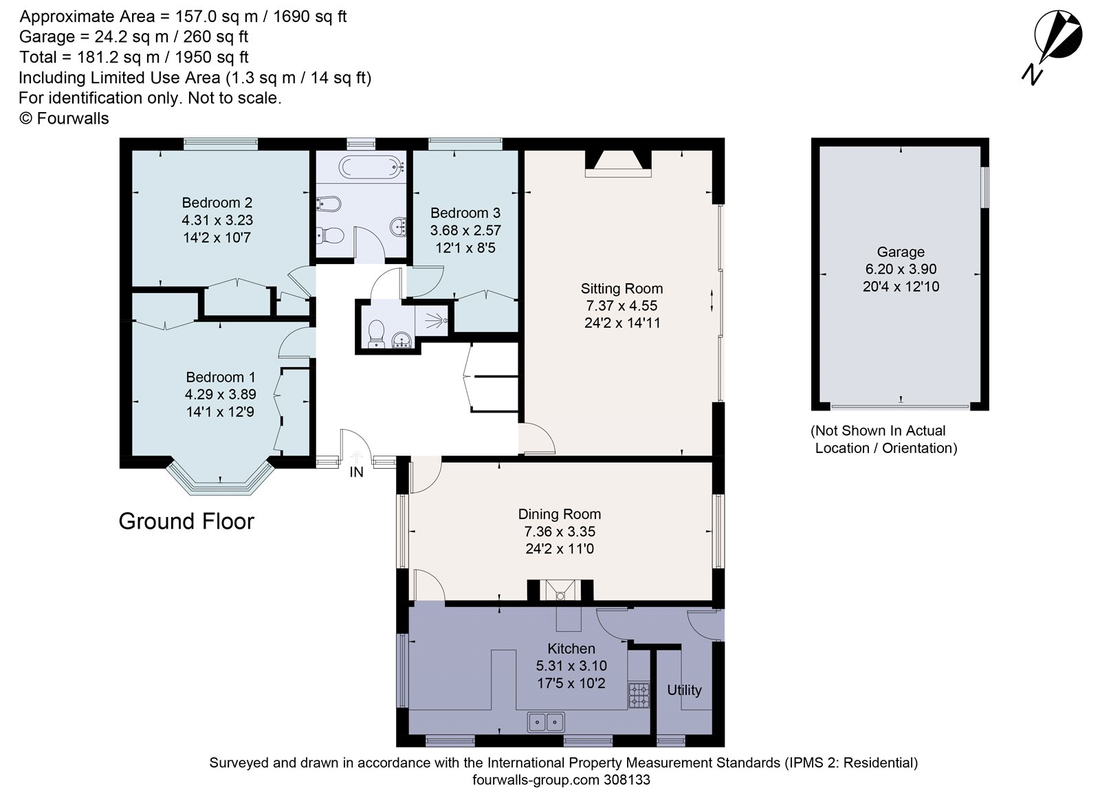 Hillside Road, Long Ashton, Bristol BS41, 3 bedroom bungalow to rent