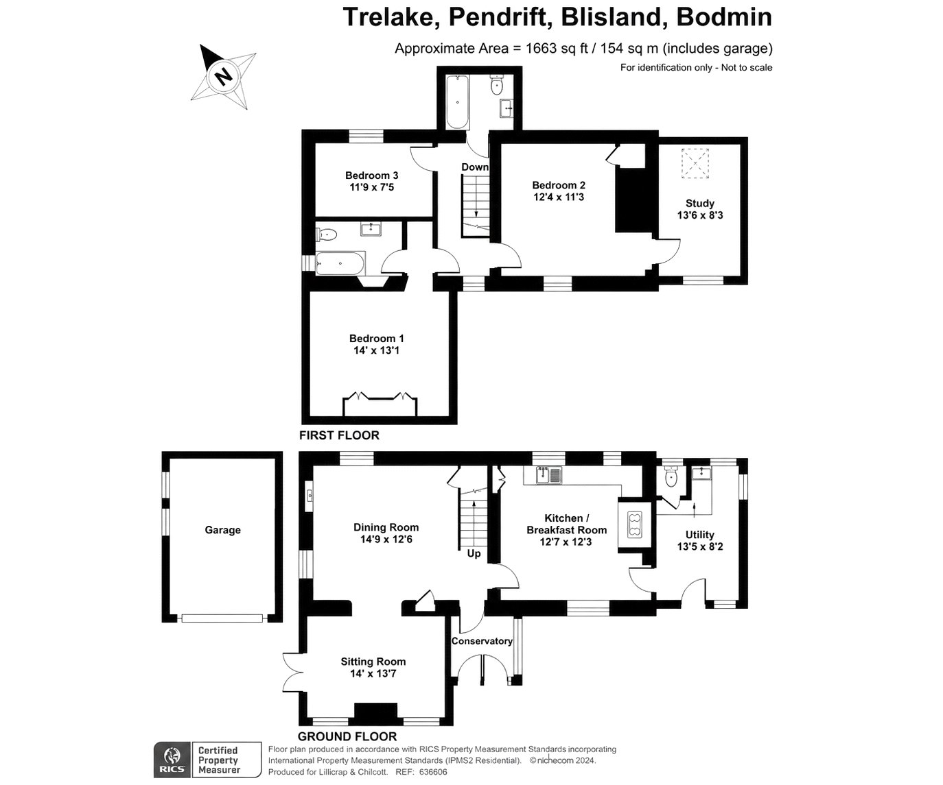 Trelake,, Pendrift, Bodmin floorplan