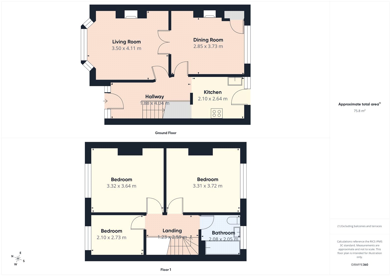 2, Mansfield Street, Bristol floorplan