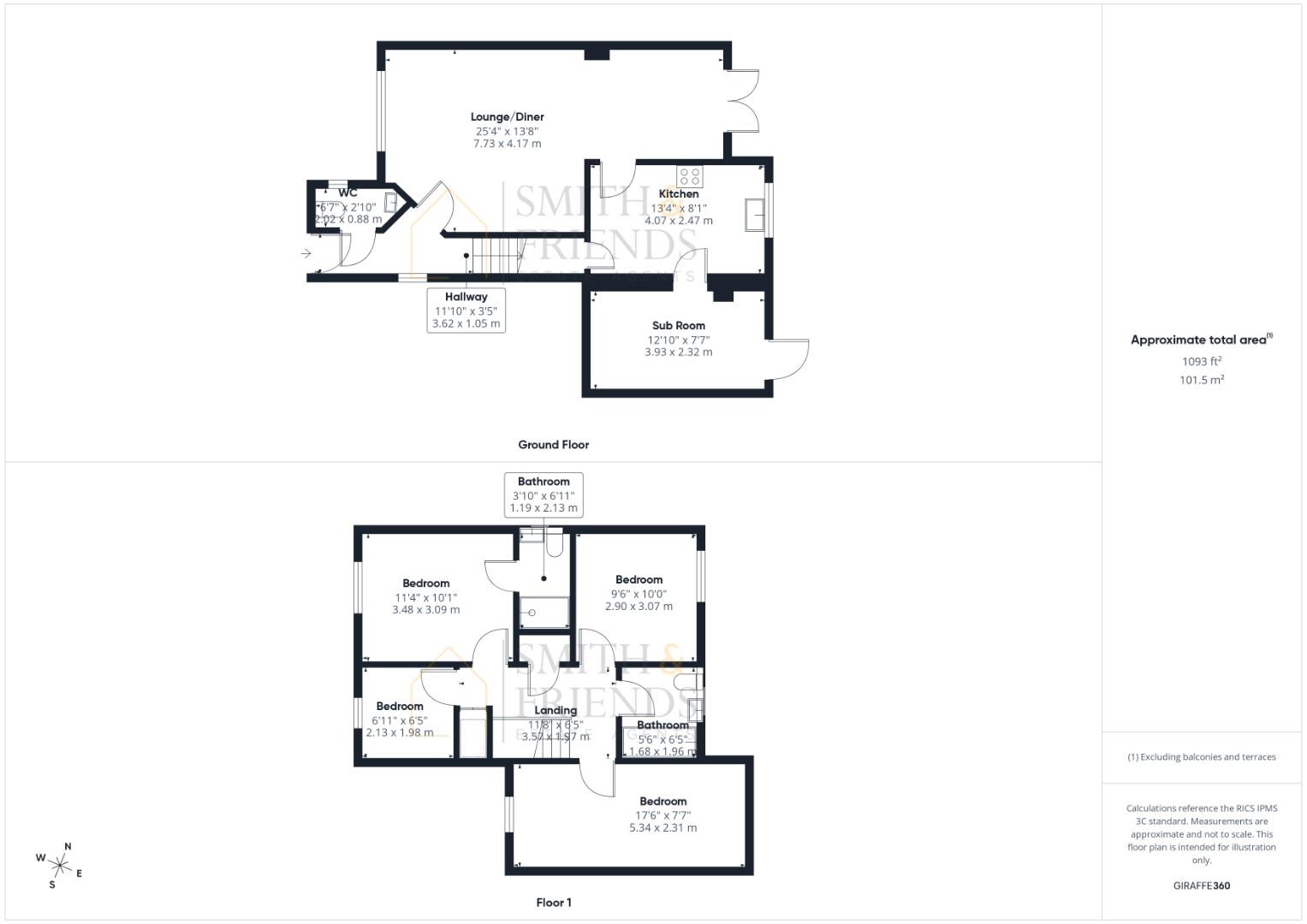 6, Columba Road, Stockton-On-Tees floorplan