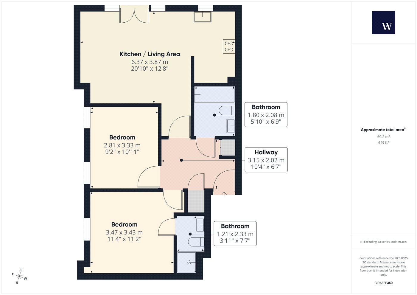 51, Belvedere Place, London floorplan