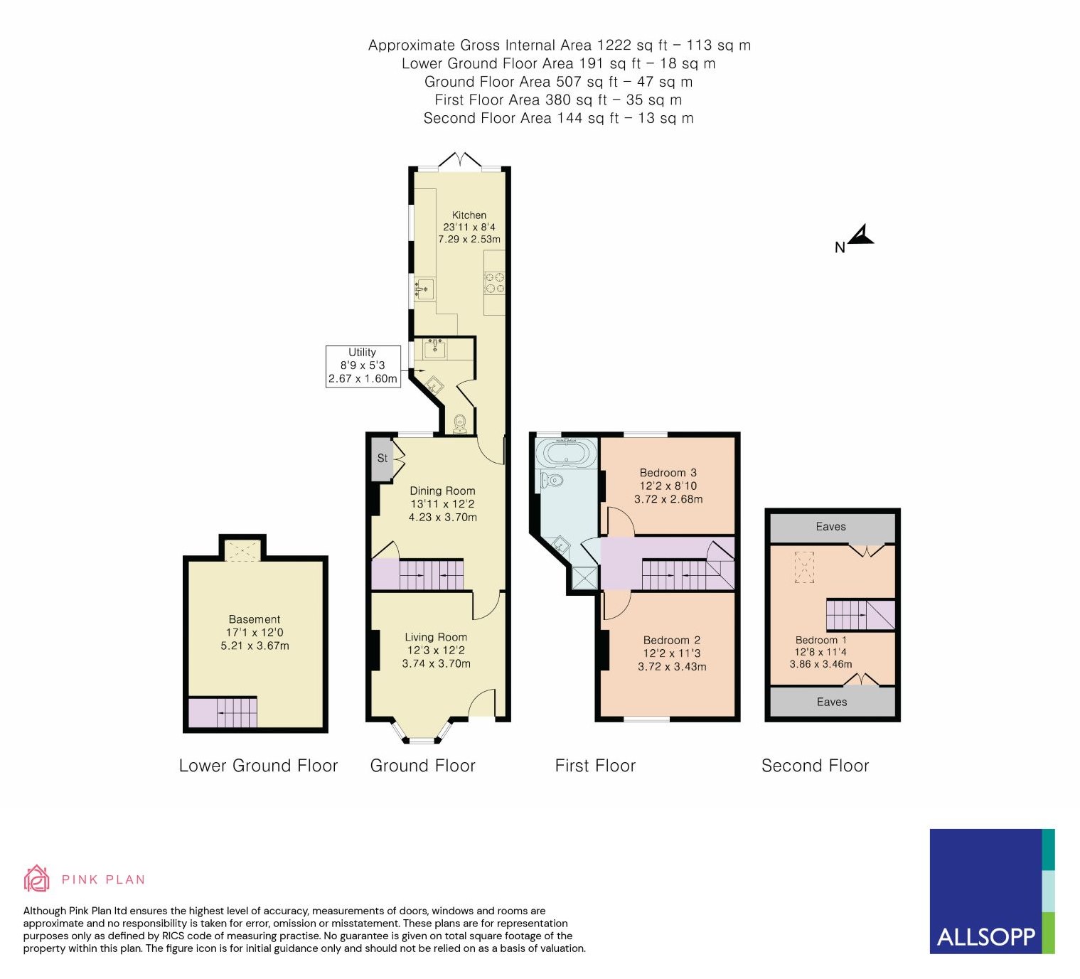 20, Cravells Road, Harpenden floorplan