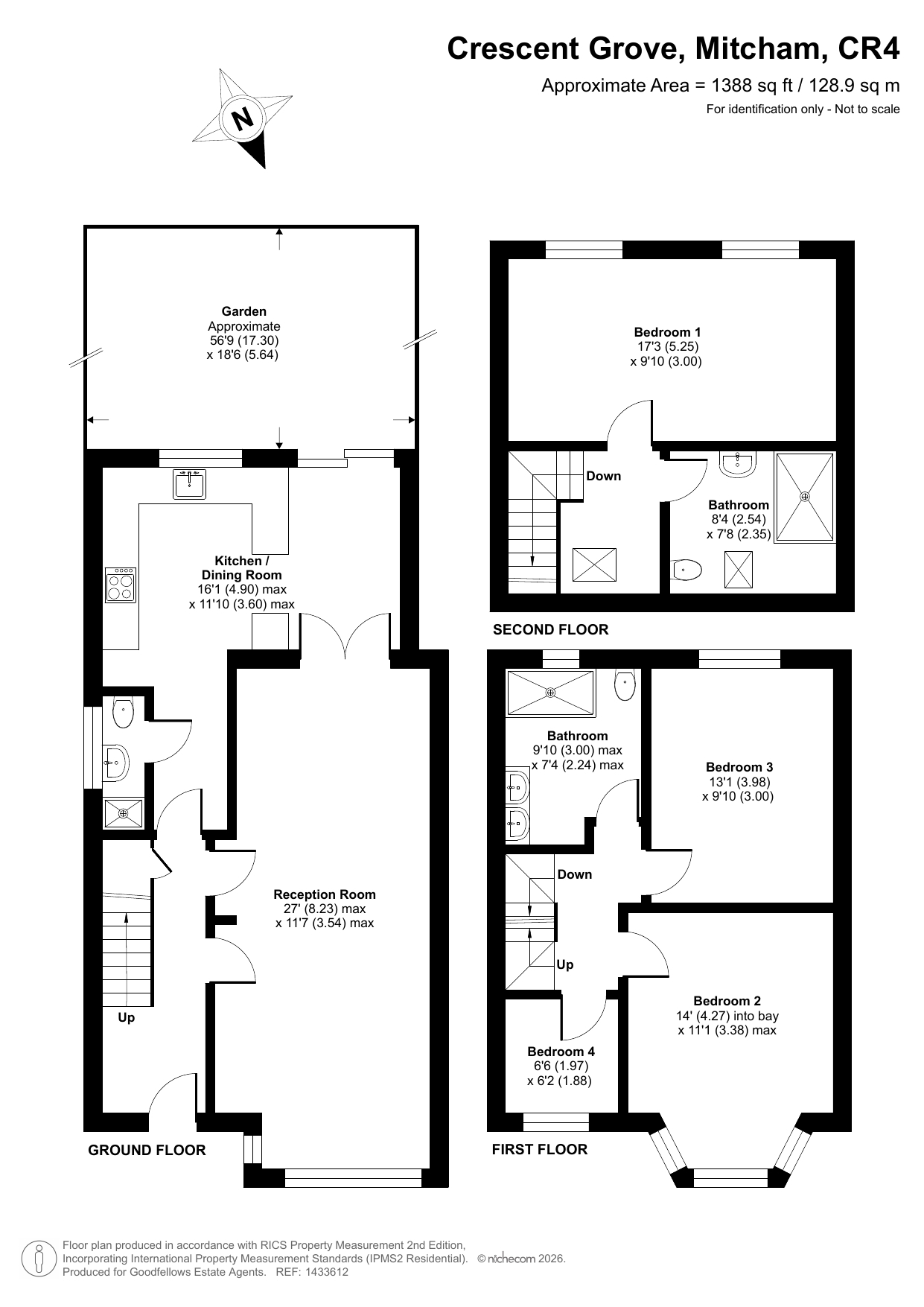 5, Crescent Grove, Mitcham floorplan