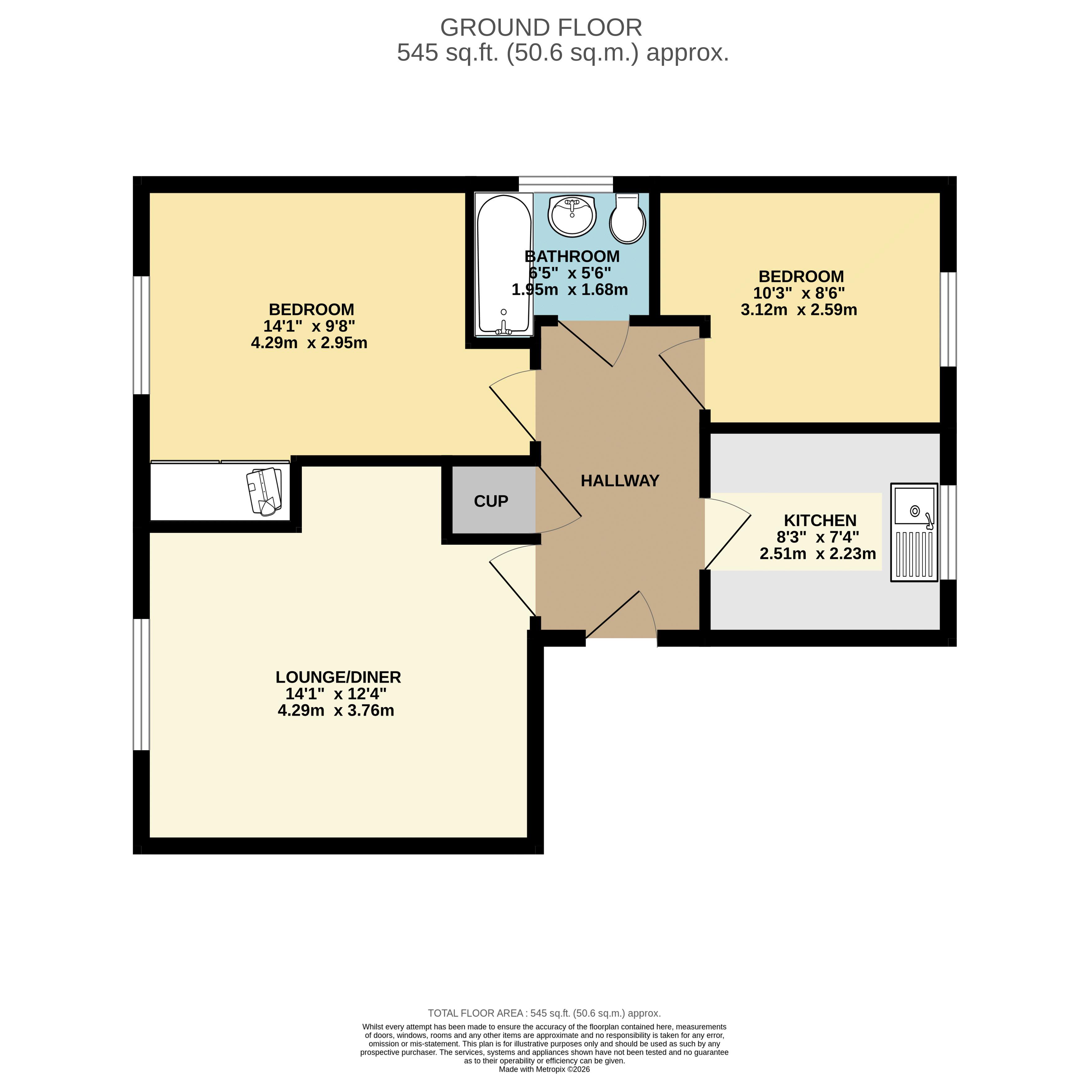 12, Pintail Close, Scunthorpe floorplan
