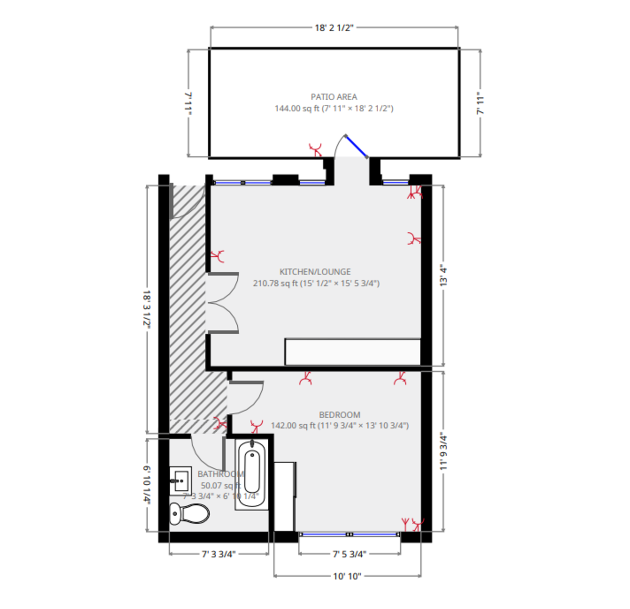 1 Bedrooms Flat to rent in Anglers Lane, London NW5
