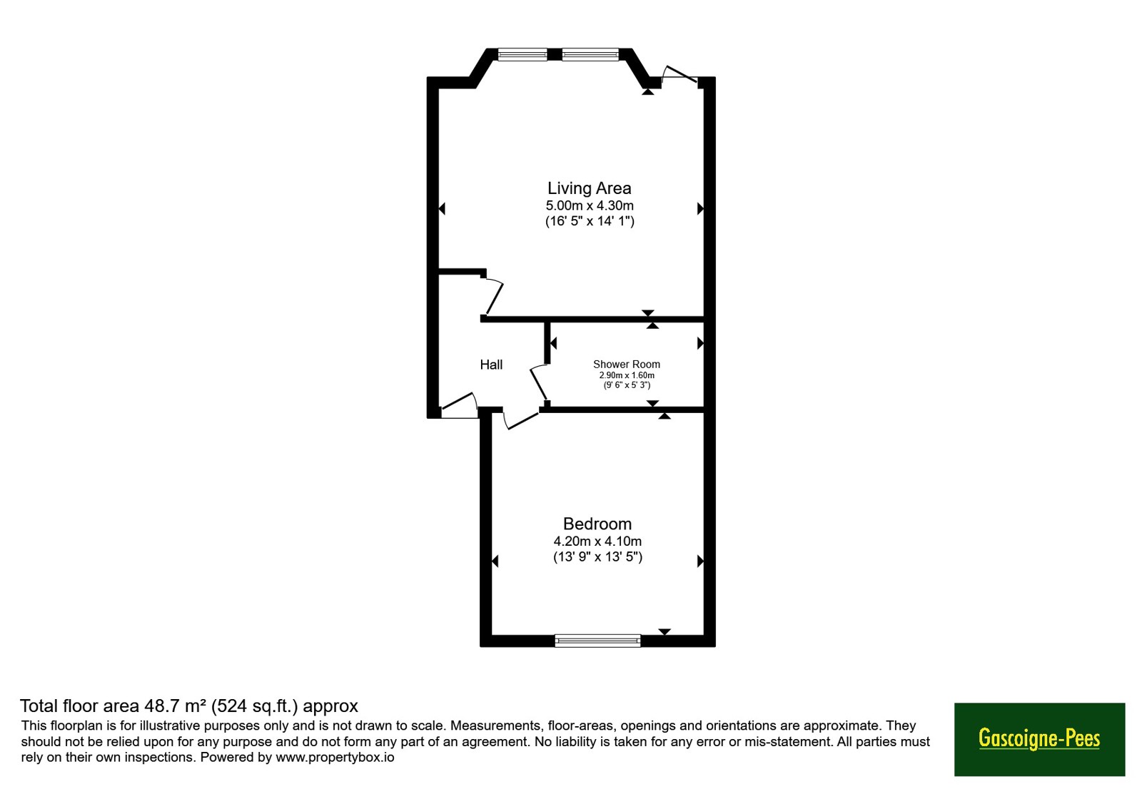 Flat 3B, Merrick Place, 12, Cavendish Road, Surrey floorplan