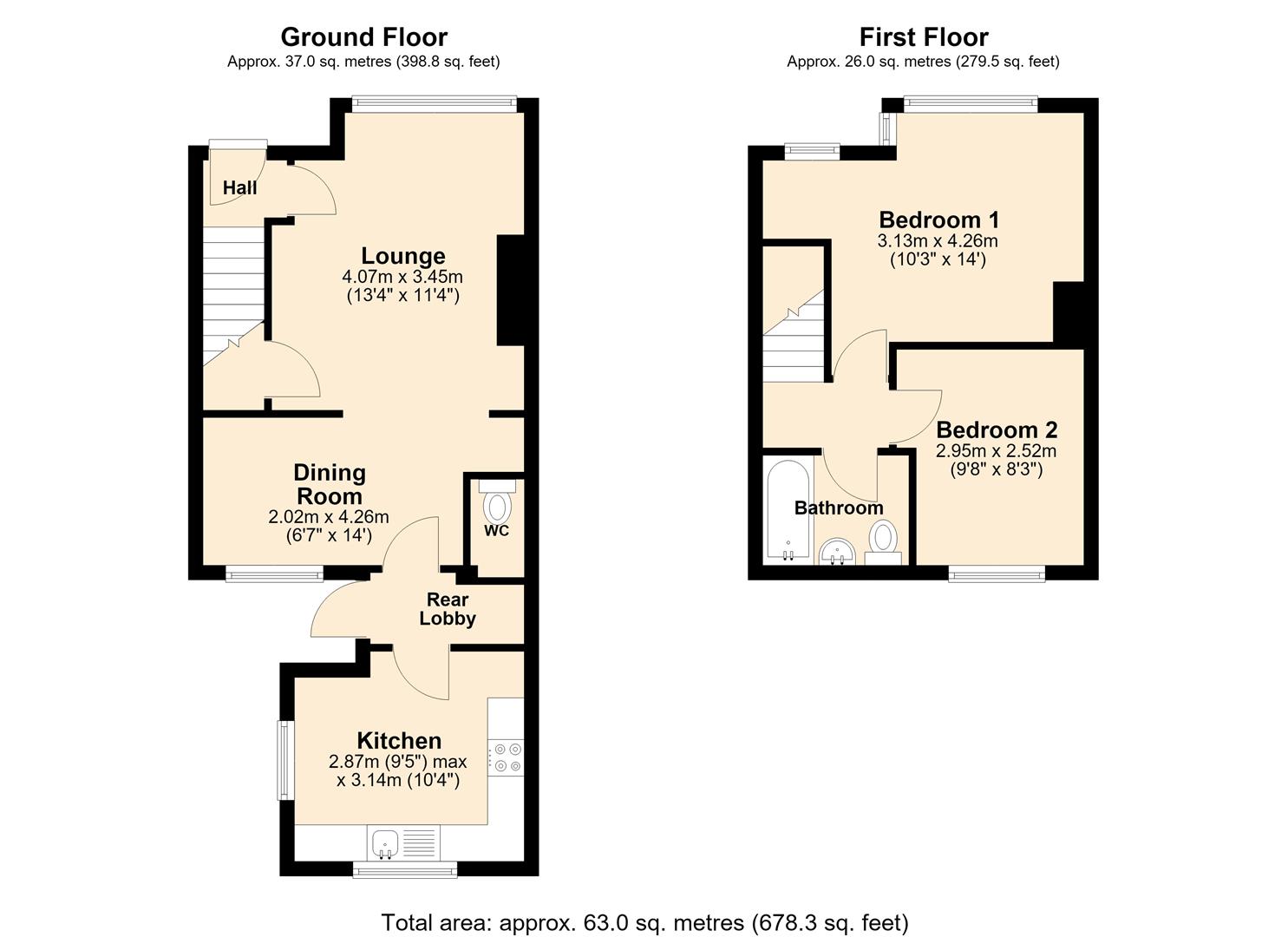 50, Worcester Road, Hull floorplan