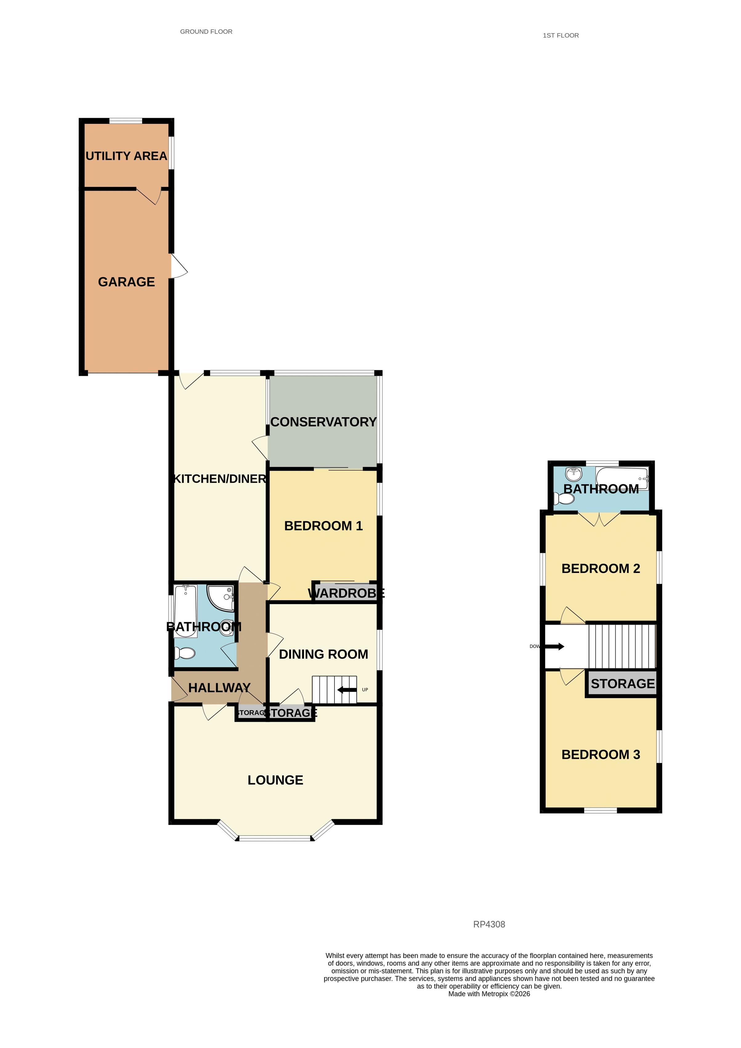 17, Marston Drive, Colwyn Bay floorplan