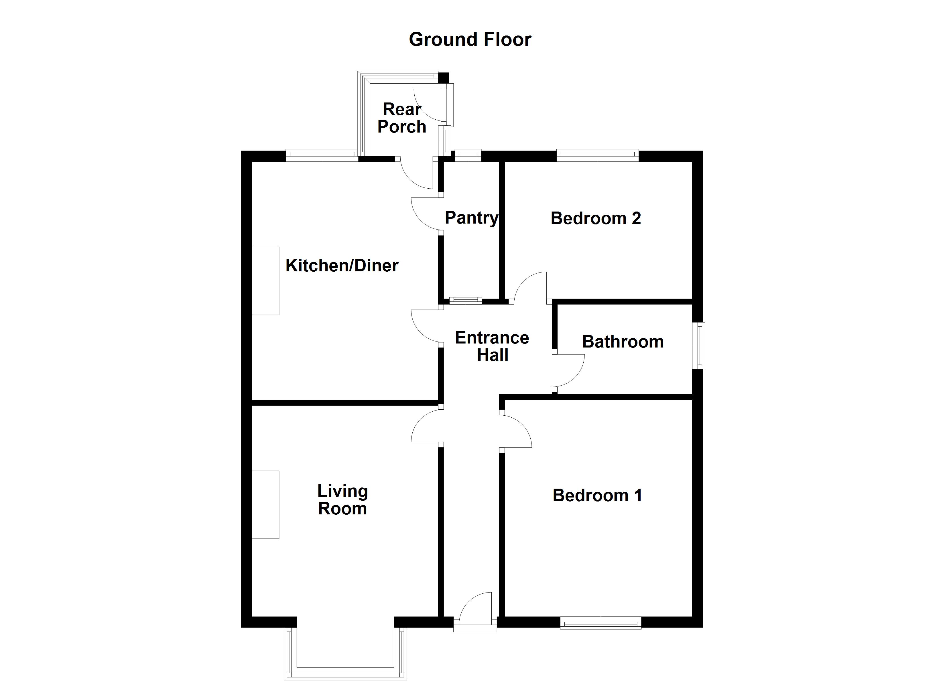 2 bed semidetached bungalow for sale in Regent Street, Horbury