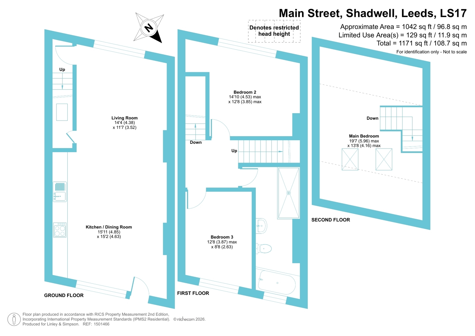 55A, Main Street, Leeds floorplan