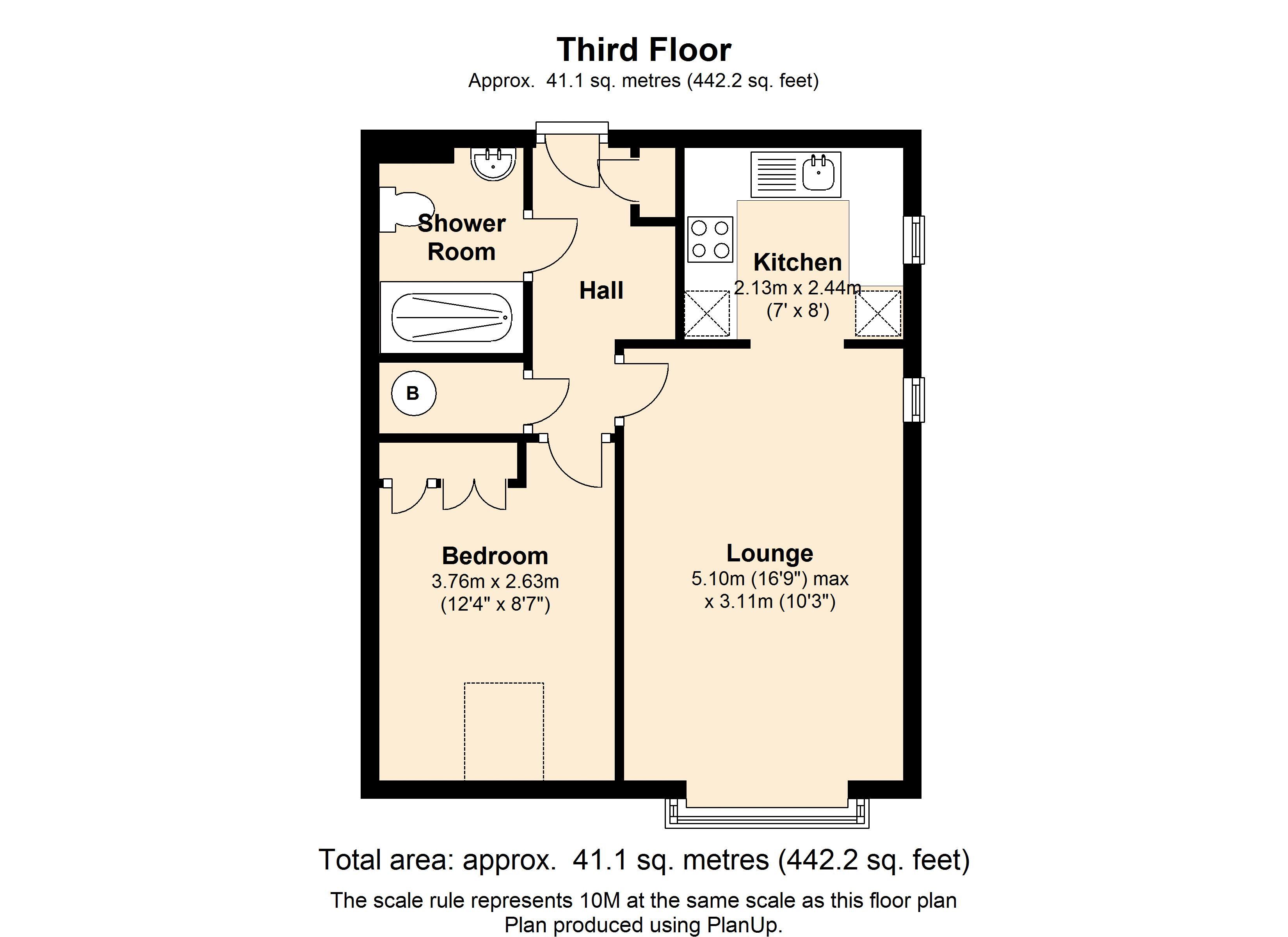 Flat 15,Kingston Lodge,49, Kingston Road, New Malden floorplan