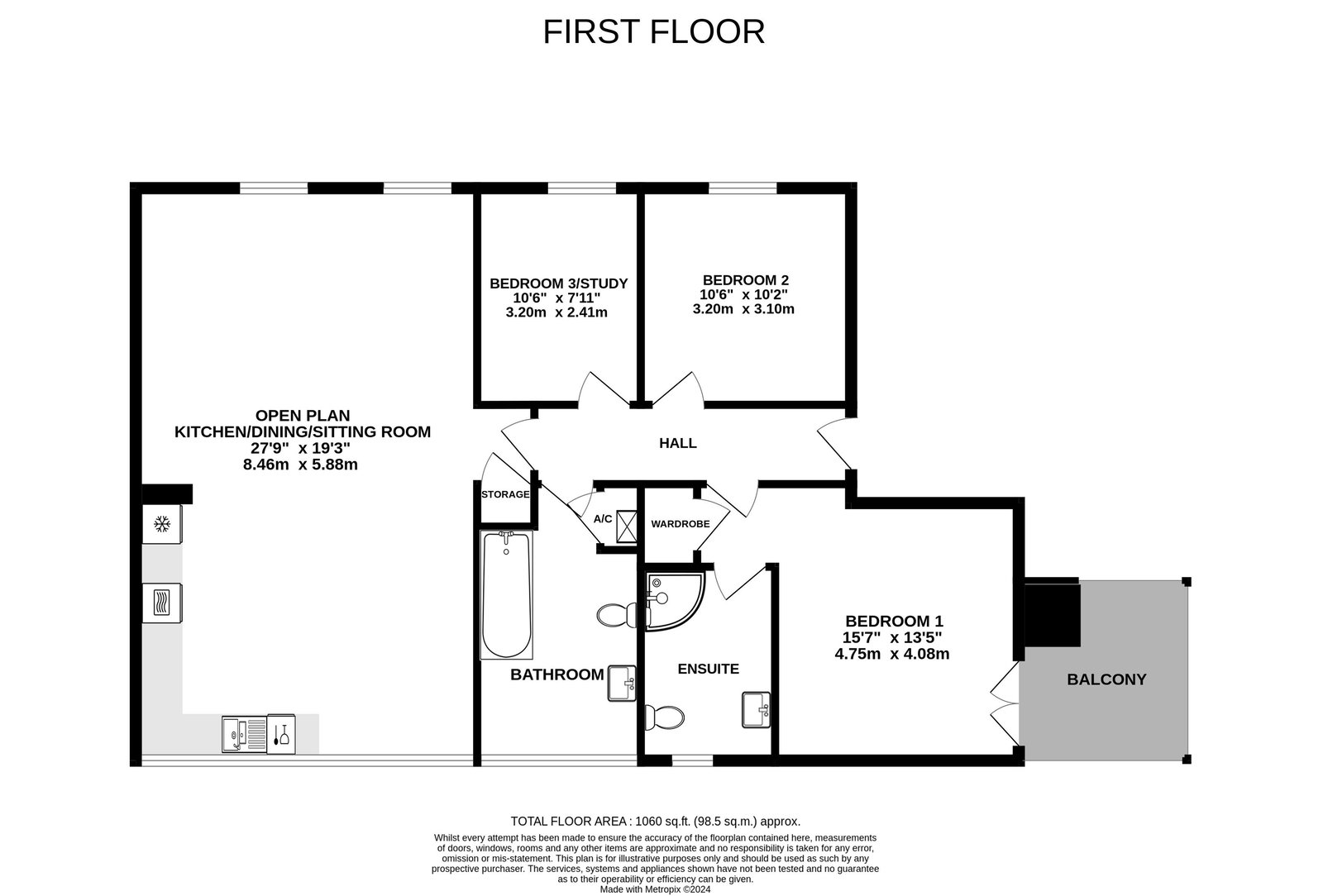 2, Offa Court, Hereford floorplan