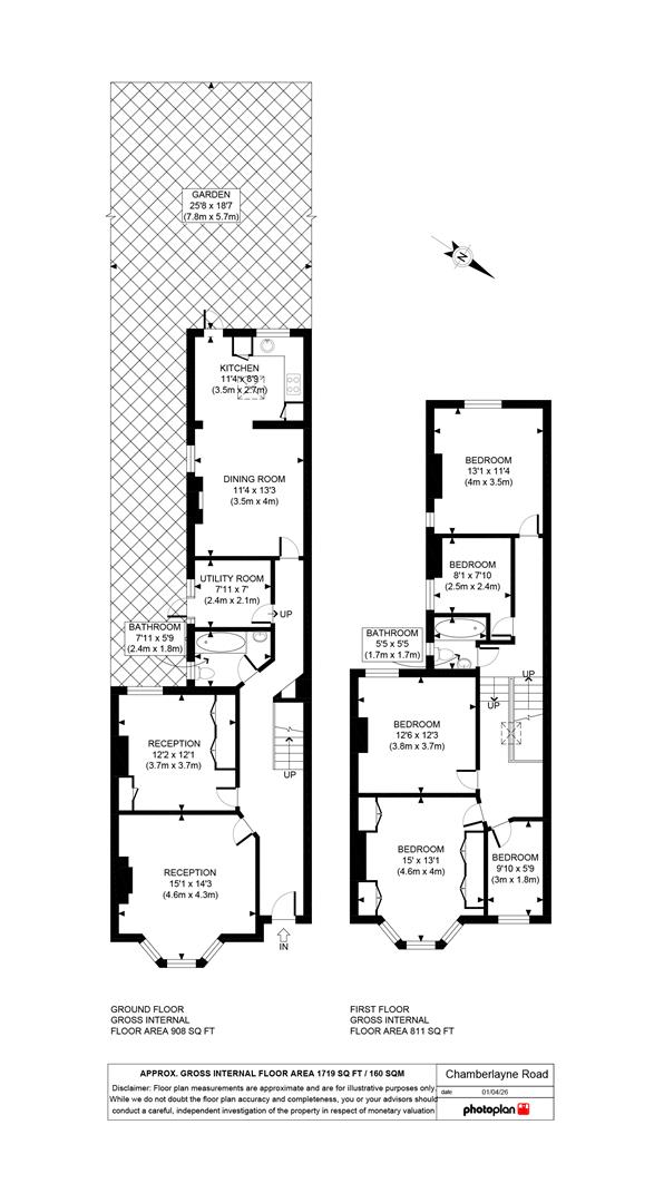 134, Chamberlayne Road, Kensal Rise, London floorplan