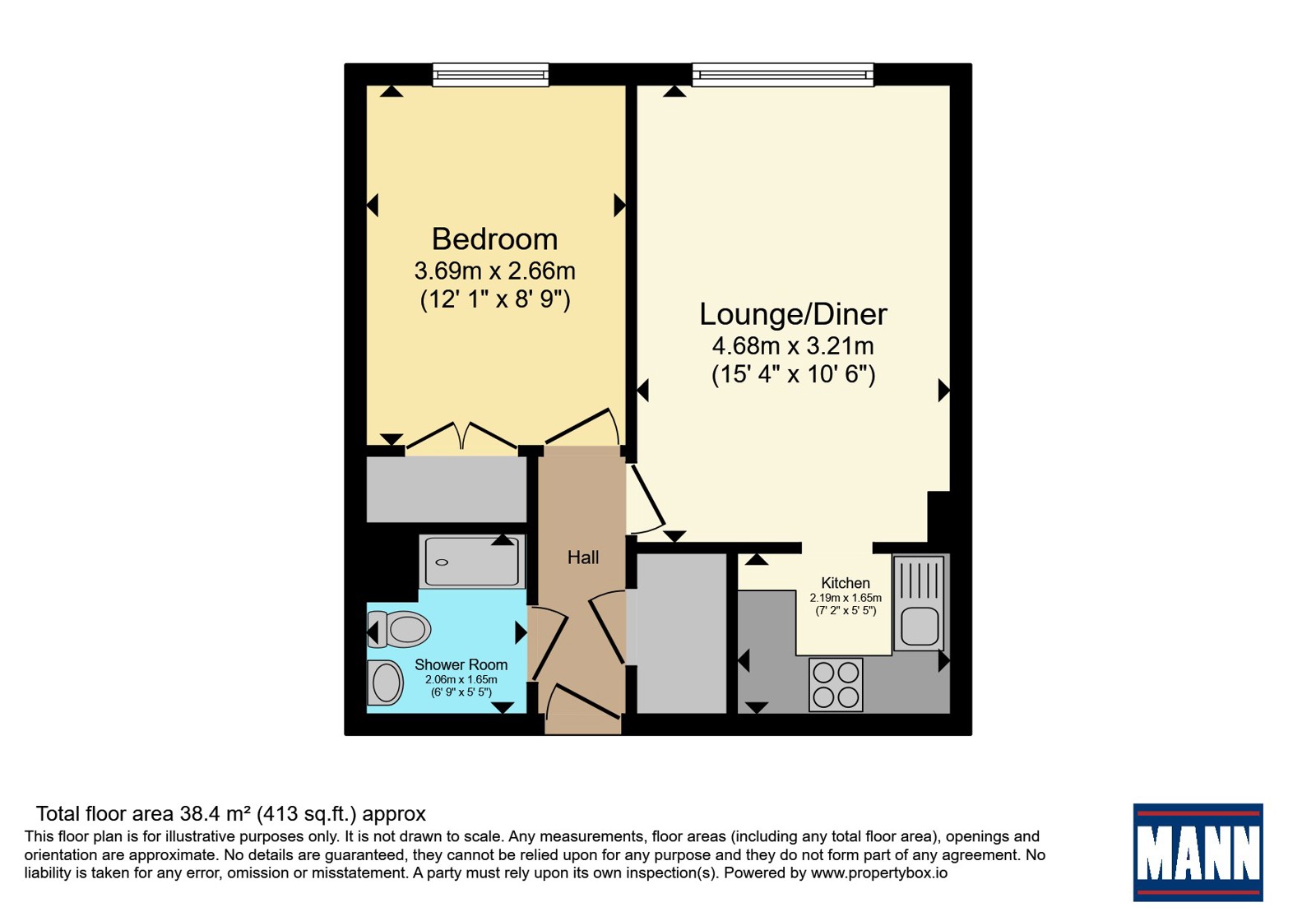 Flat 39 Homefort House, 82, Stoke Road, Hampshire floorplan