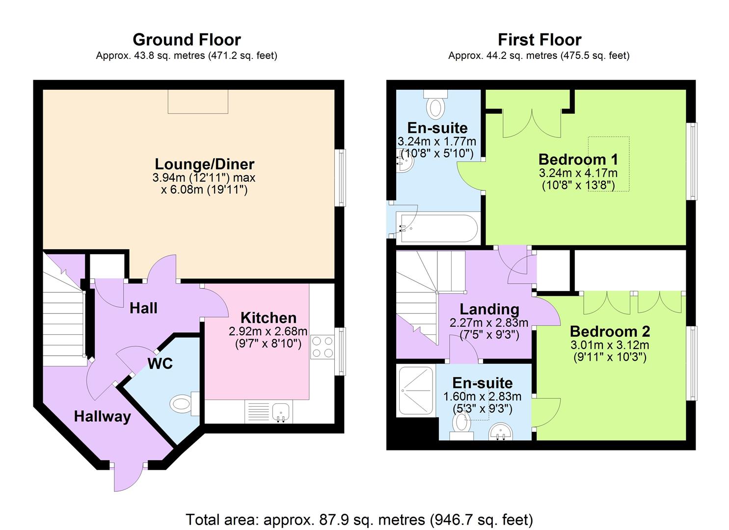 Village Street, Edwalton, Nottingham NG12, 2 bedroom flat for sale