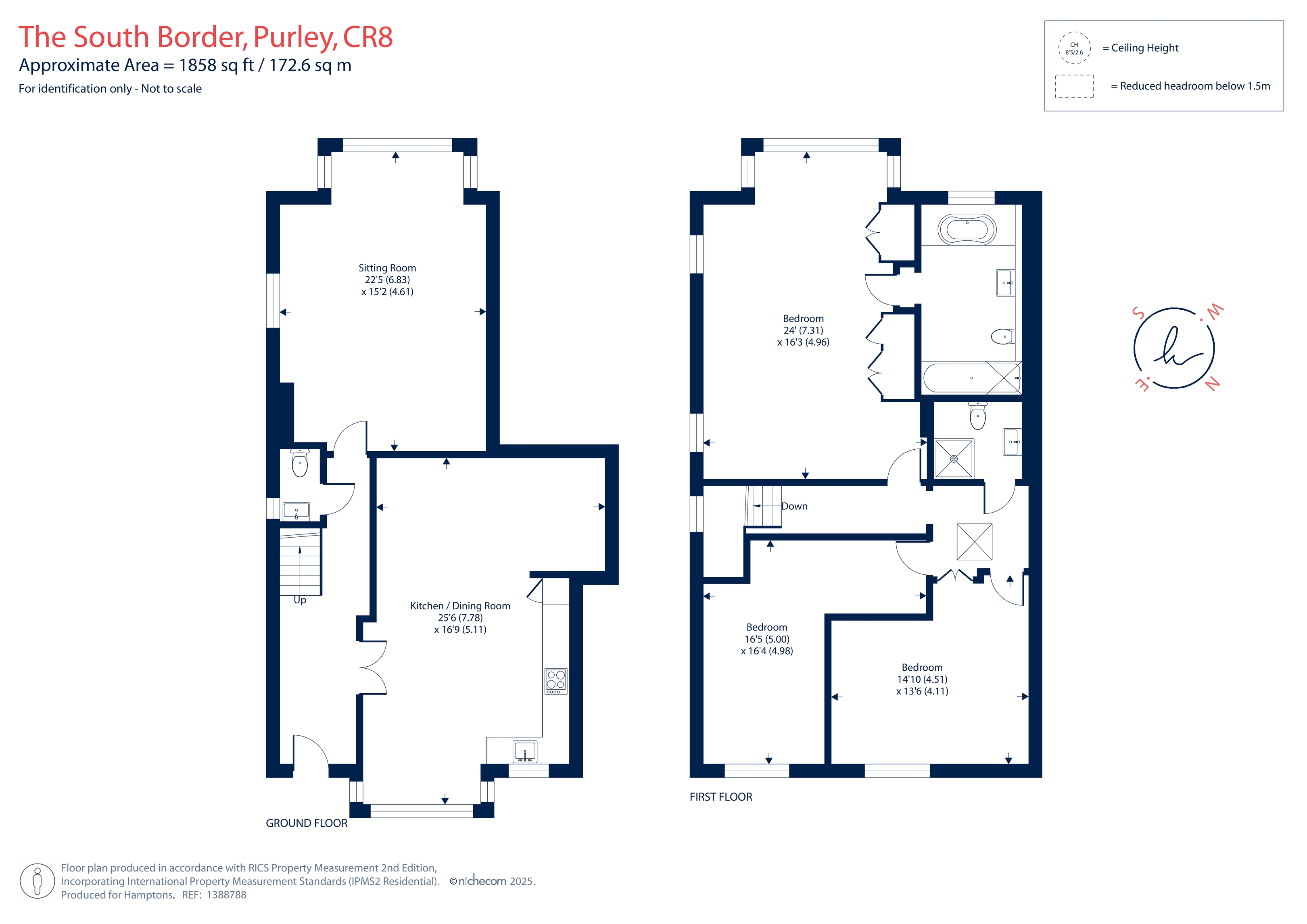 The Coppice, South Border, Purley floorplan