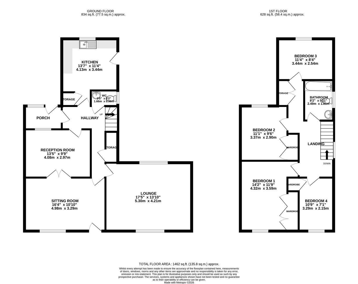 11, Rothay Close, Dronfield Woodhouse Dronfield floorplan
