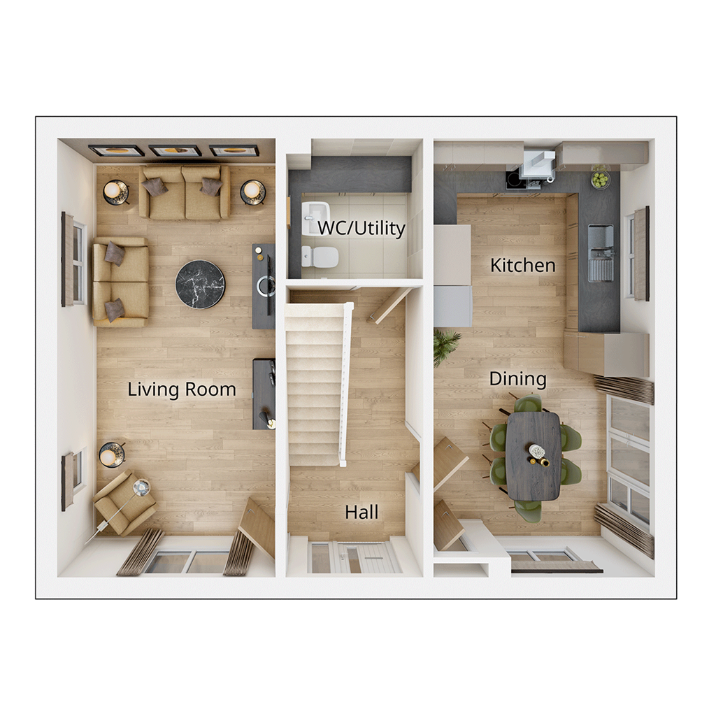 The Plumdale - Plot 228, Woolsington Grange Phase 2, Kenton Bank Foot, Brunton Road, Newcastle Upon Tyne floorplan