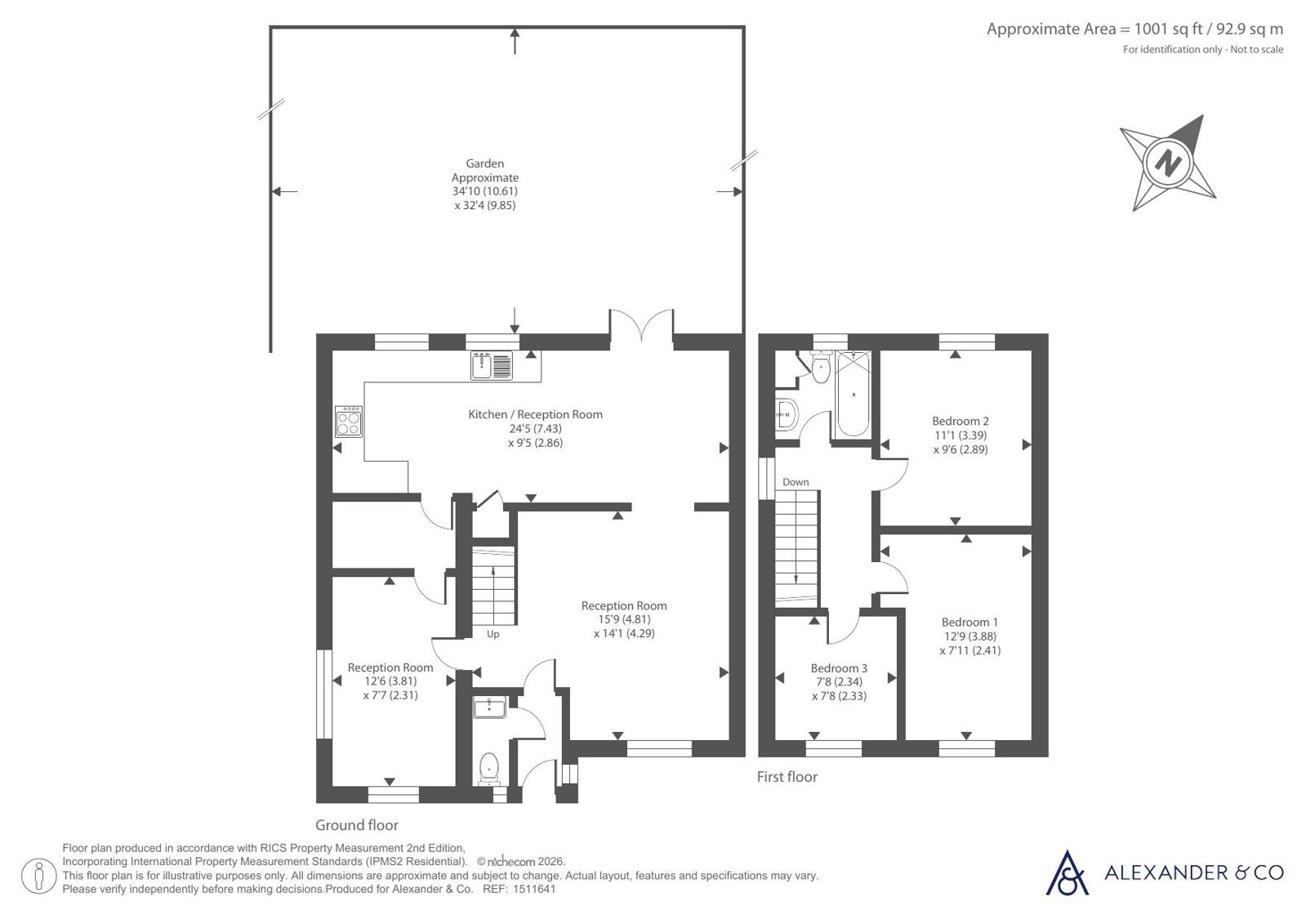 55, Fensome Drive, Dunstable floorplan