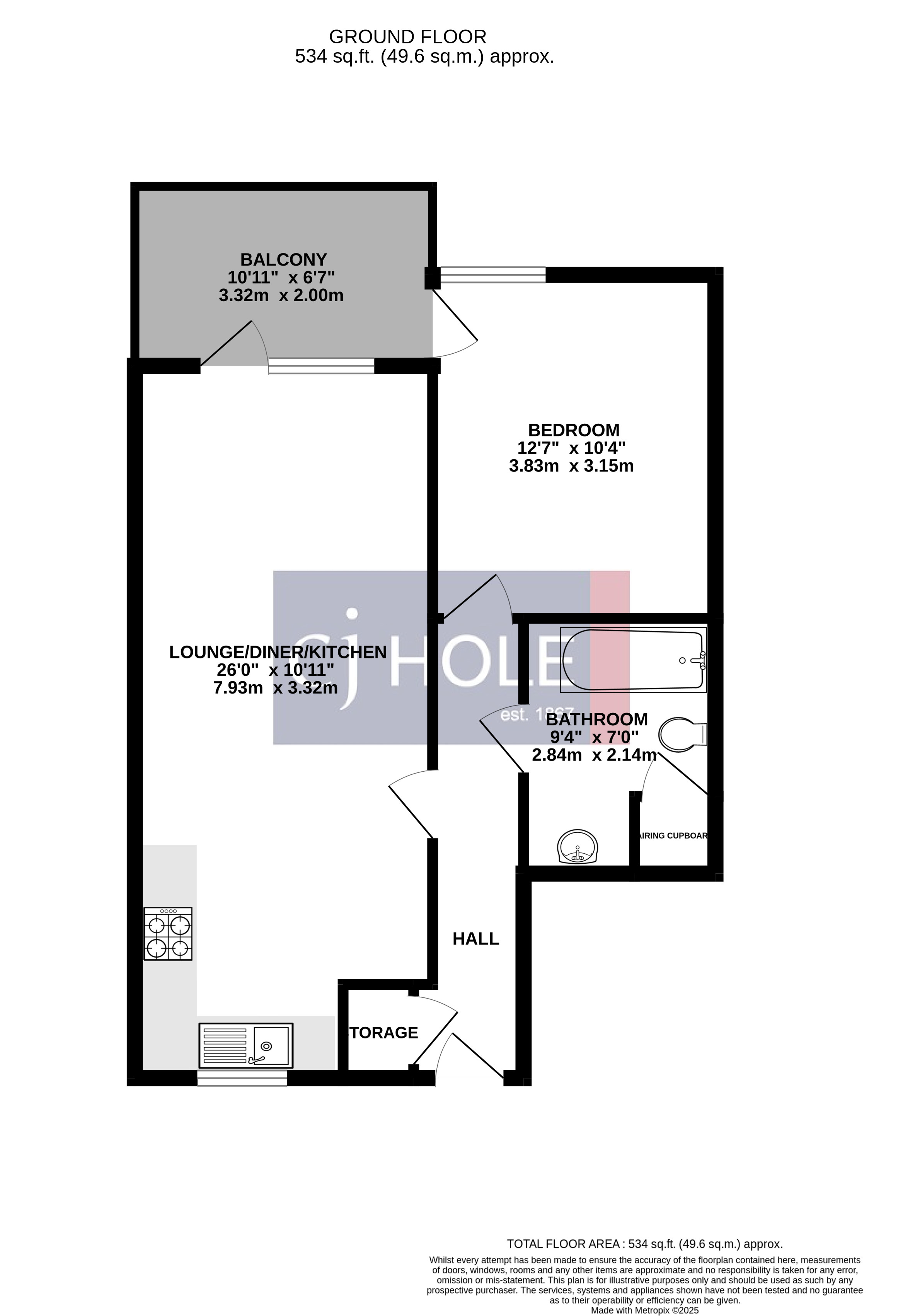 25, Roman Way, Bristol floorplan