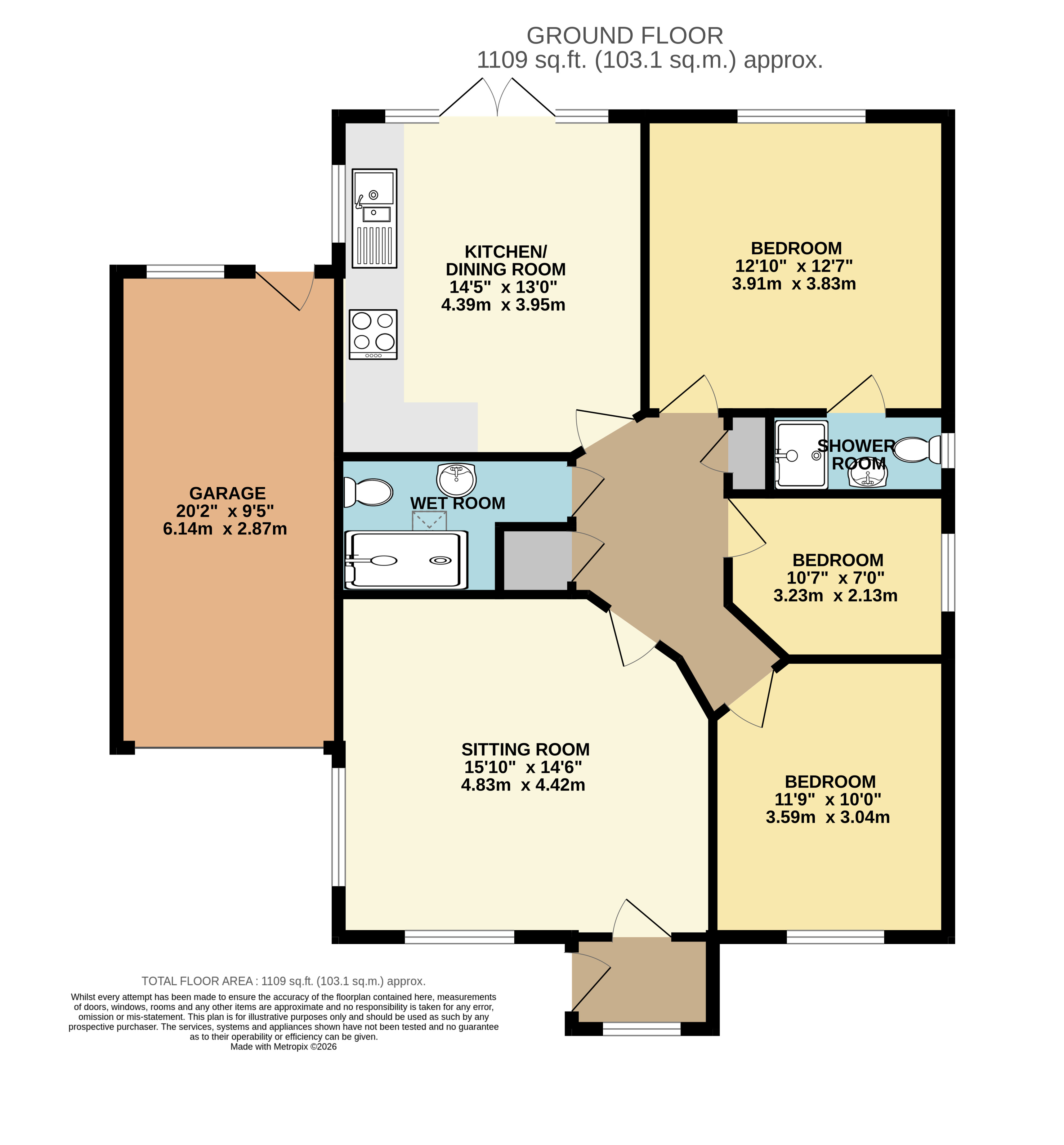 15 Marshalls Mead, Beaford Winkleigh Devon, Devon floorplan