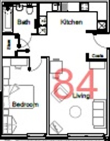 706 Armstrong House, Peterborough floorplan