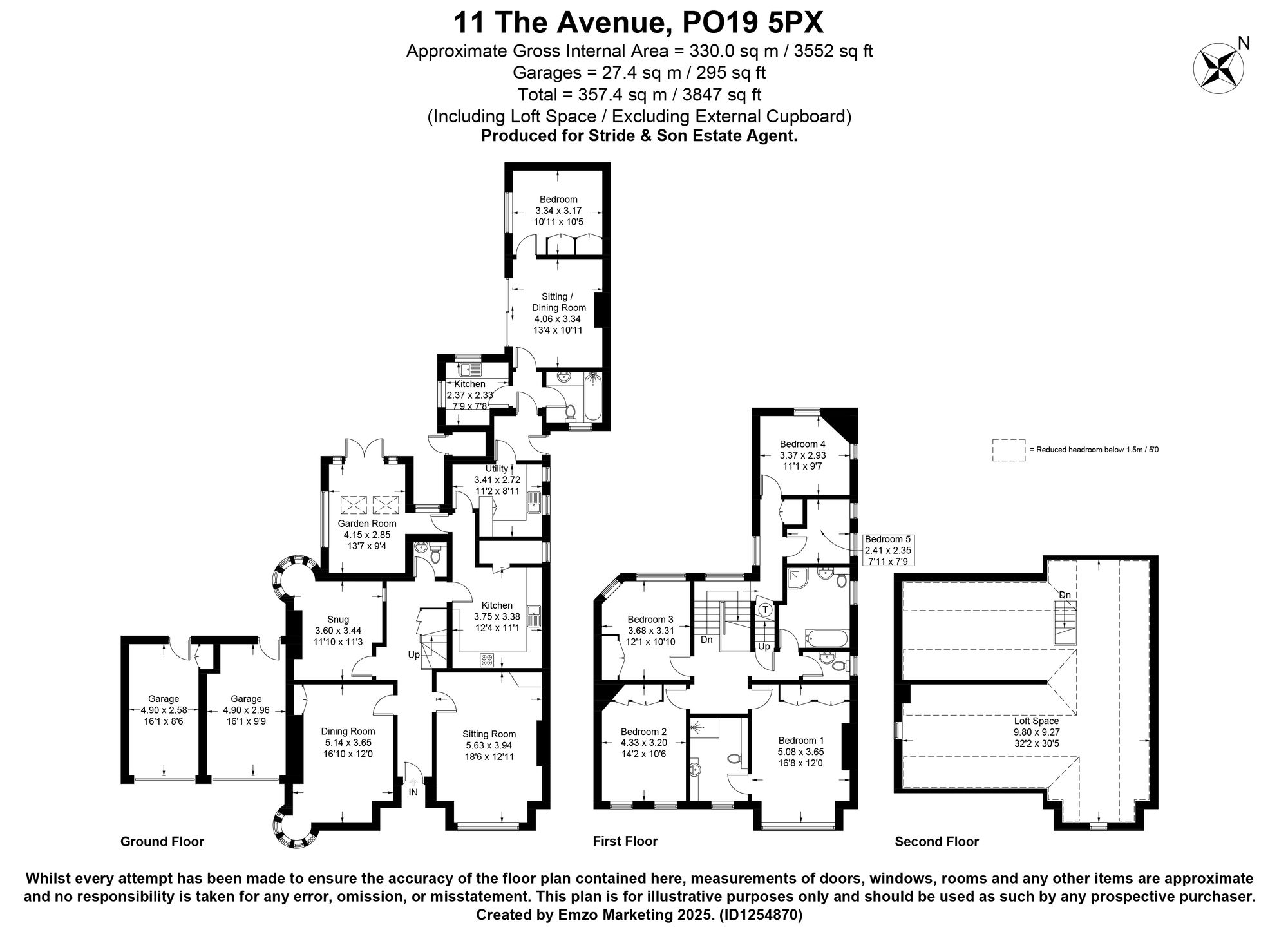 11 The Avenue, Chichester floorplan