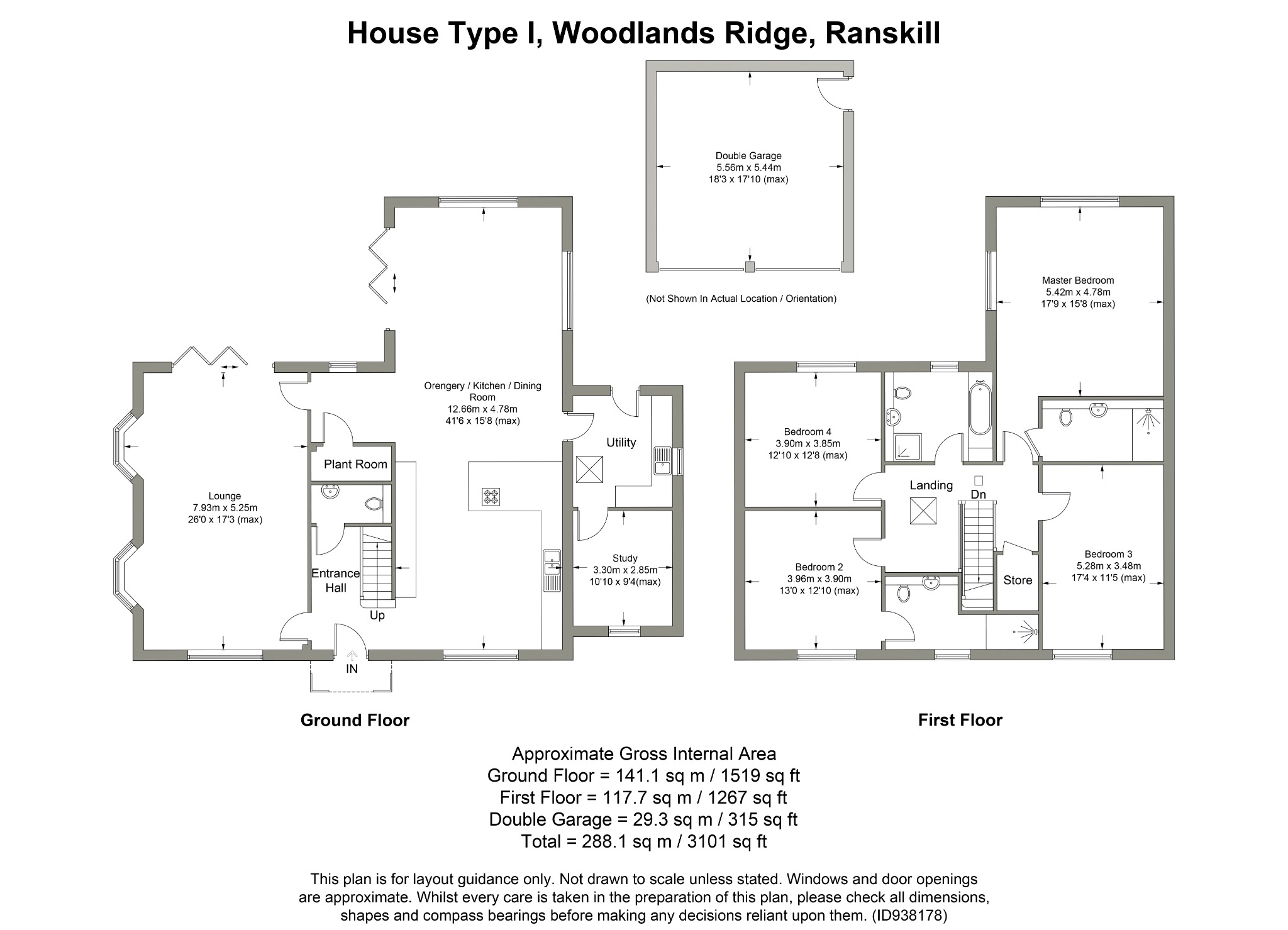 Plot 12A Woodlands Ridge, Great North Road, Retford floorplan