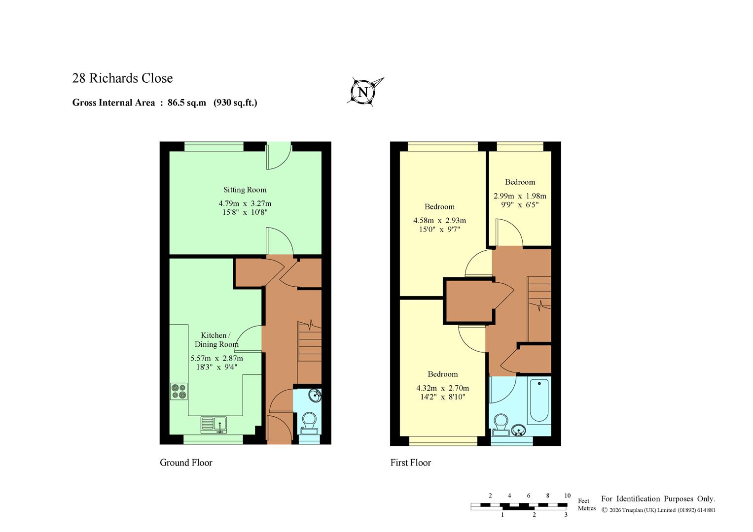 28, Richards Close, Tonbridge floorplan