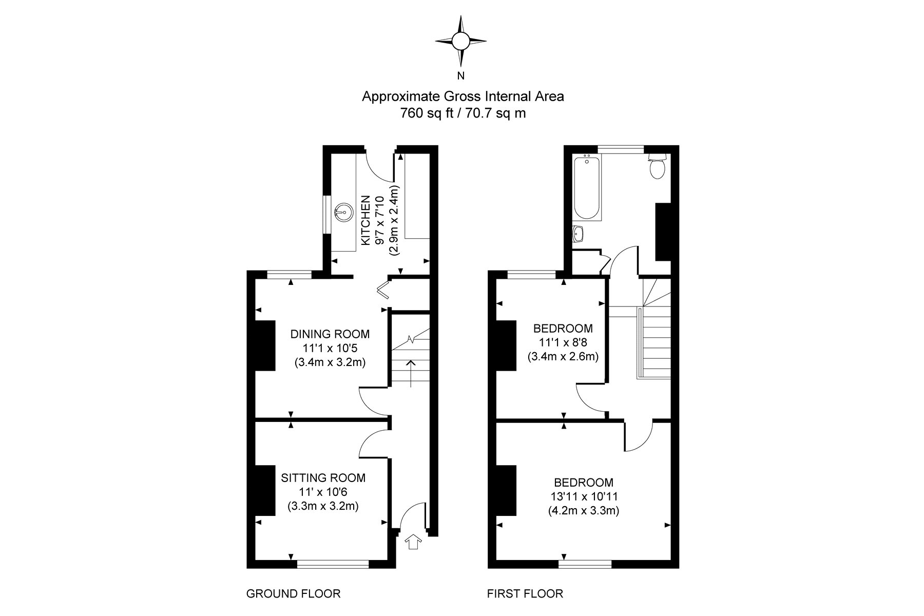 2 Bedrooms End terrace house for sale in Brookwood, Woking, Surrey GU24