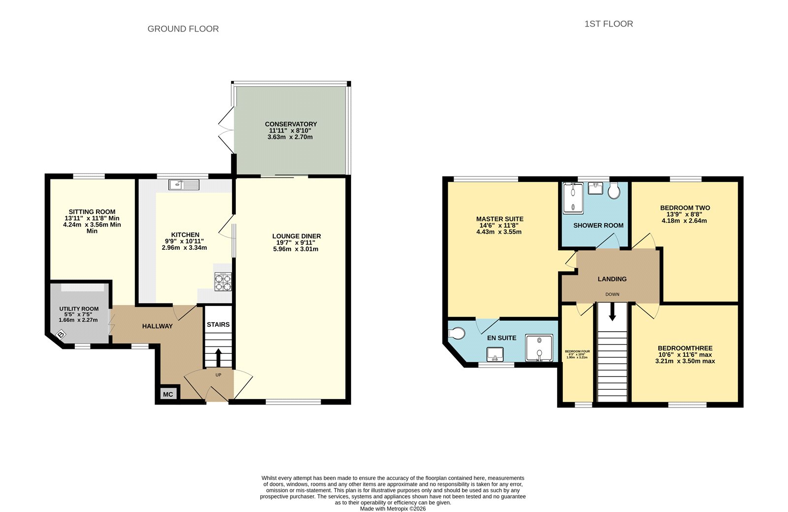44, Queen Elizabeth Road, Worcestershire floorplan