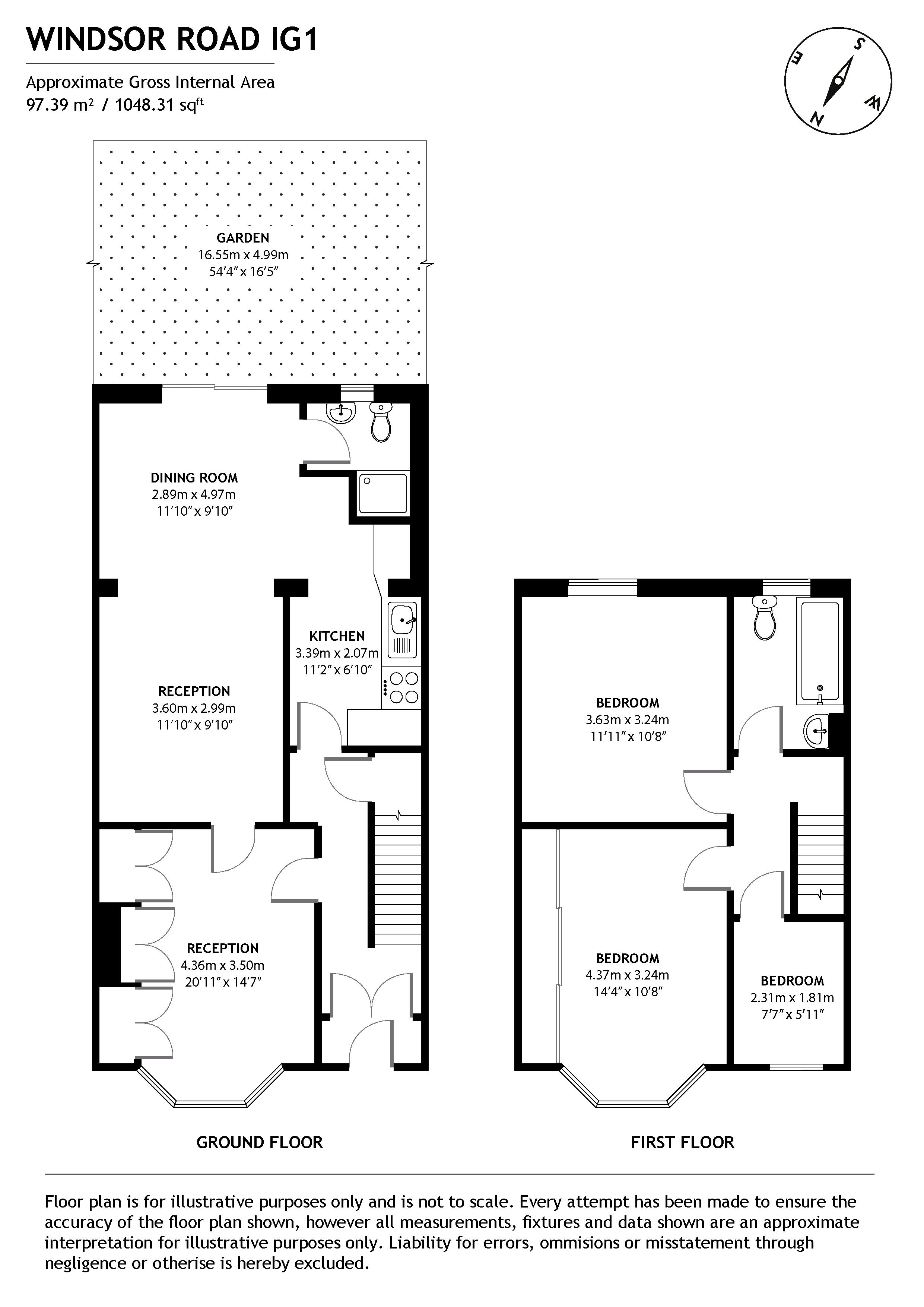Windsor Road, Ilford IG1, 3 bedroom terraced house for sale 61997364