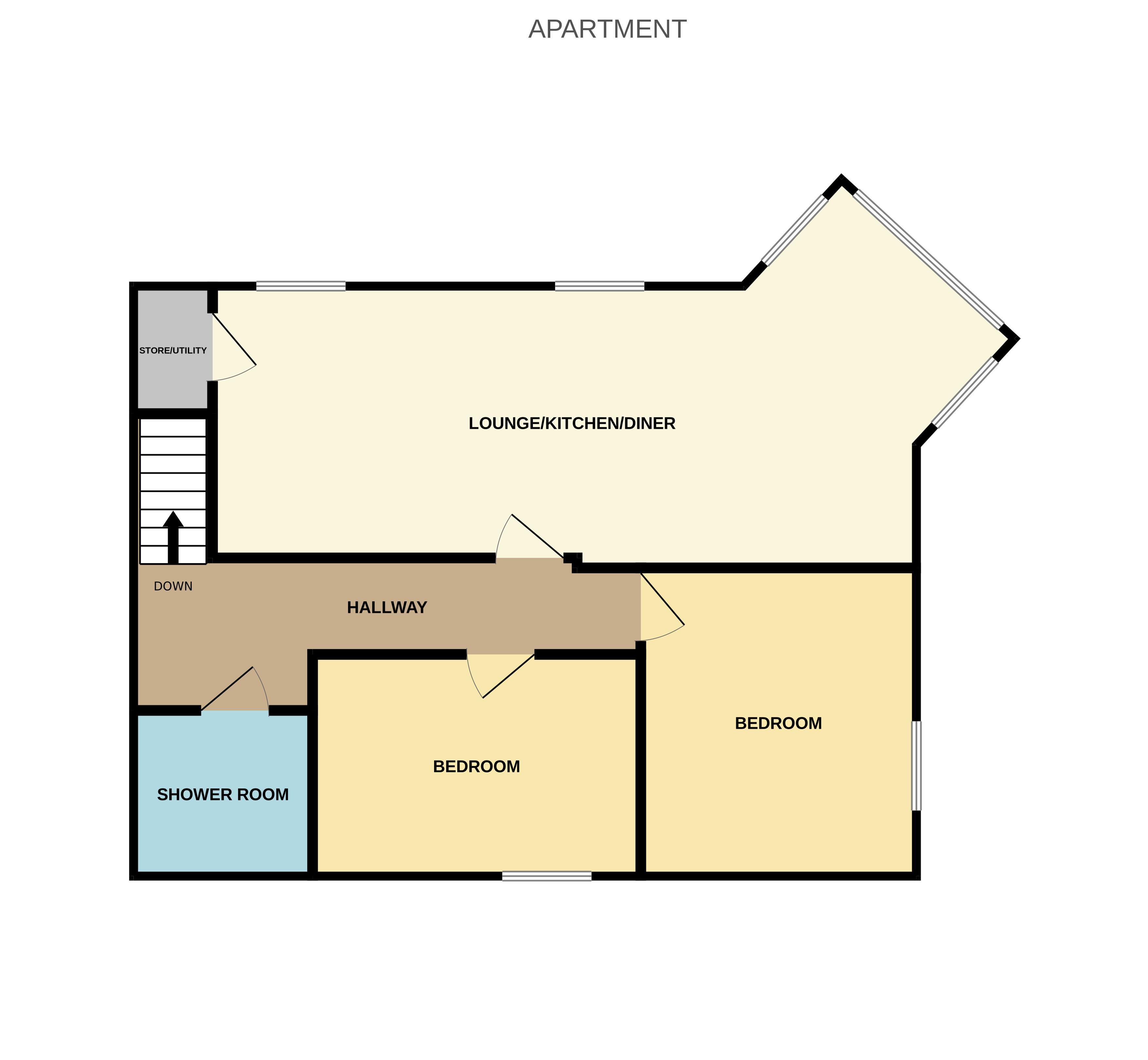 Apartment 2, 40, Endsleigh Road, Colwyn Bay floorplan