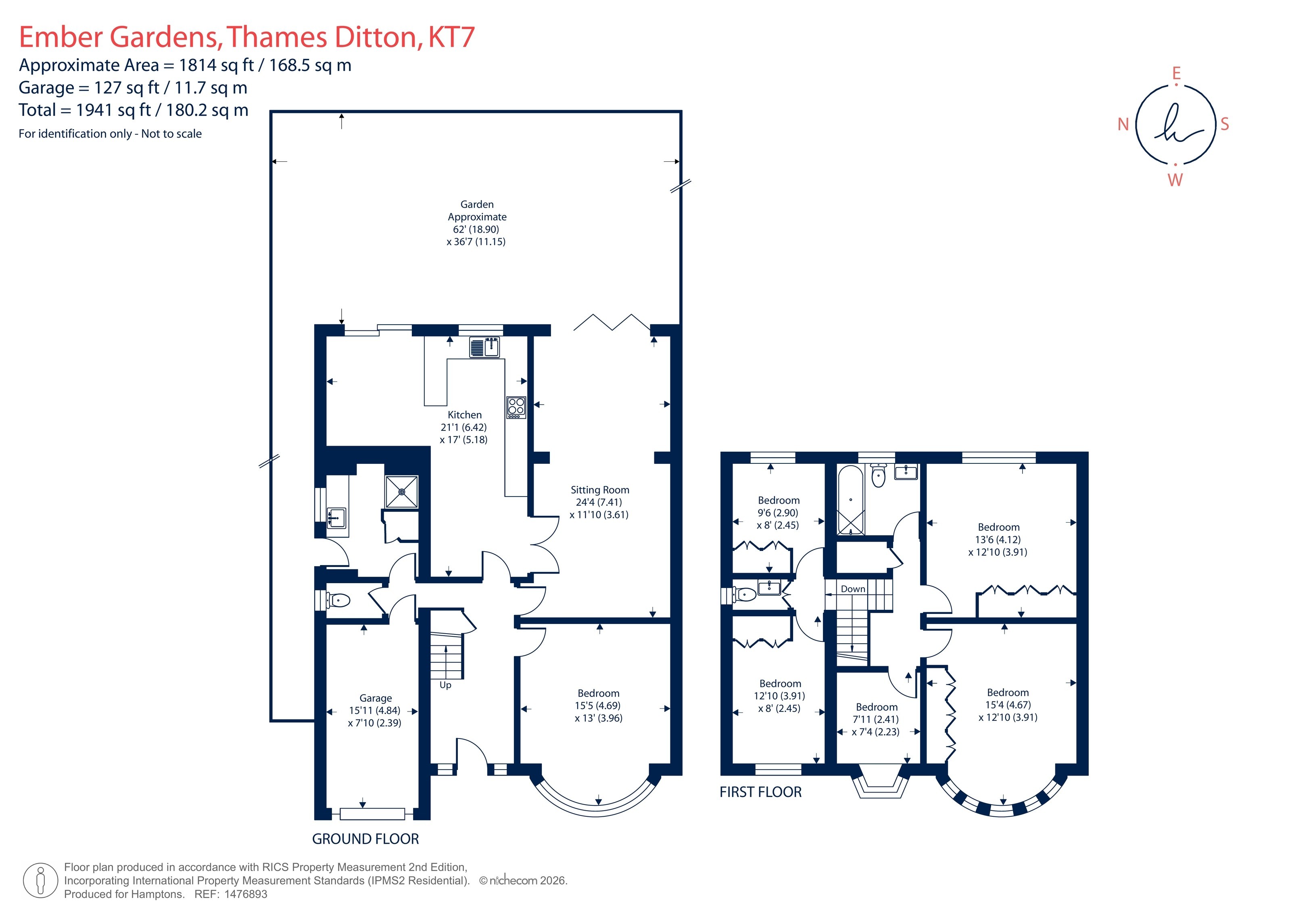 3, Ember Gardens, Thames Ditton floorplan