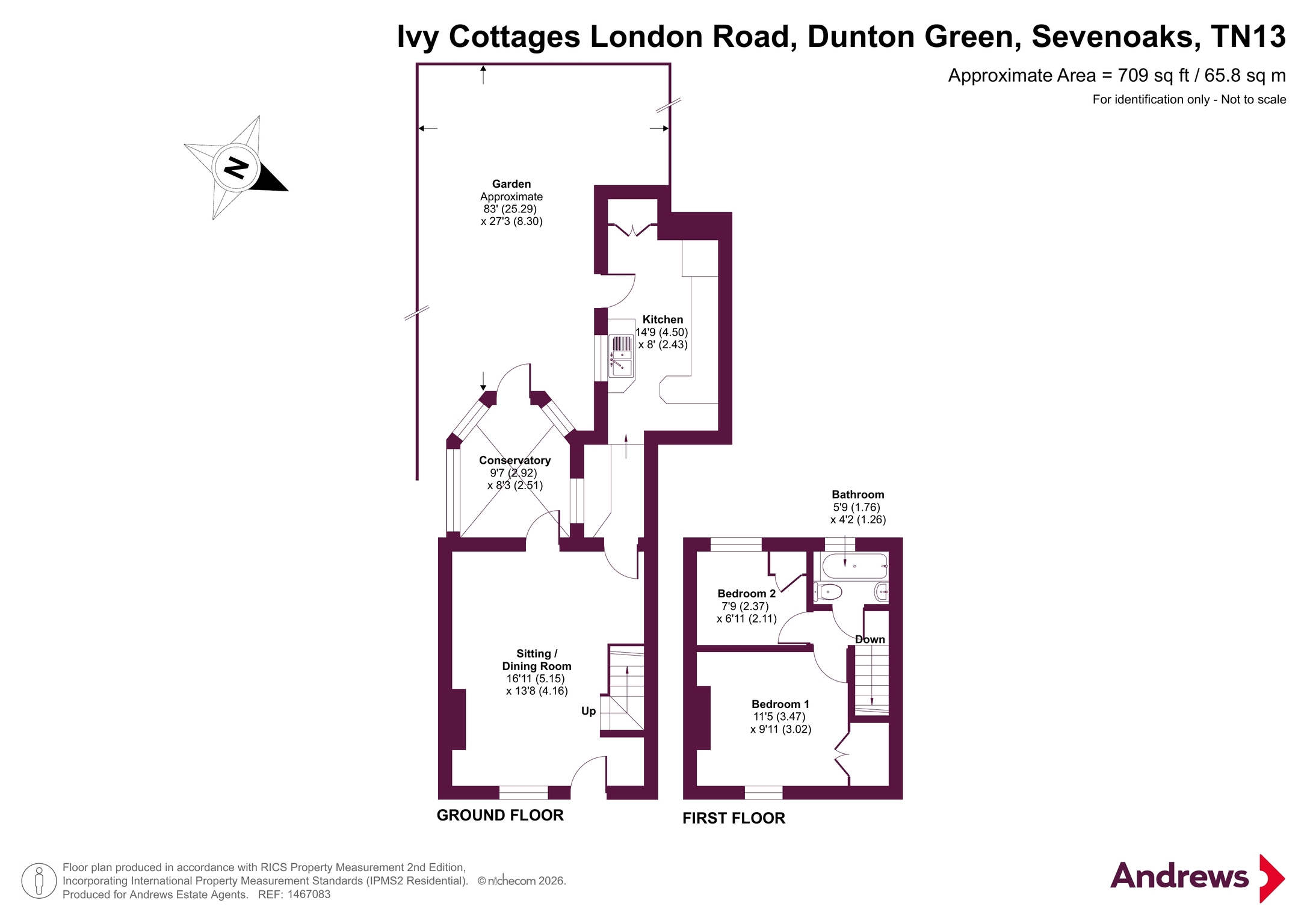 1 Ivy Cottages,, London Road, Sevenoaks floorplan