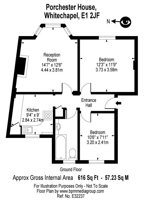 2 Bedrooms Flat to rent in Philpot Street, London E1