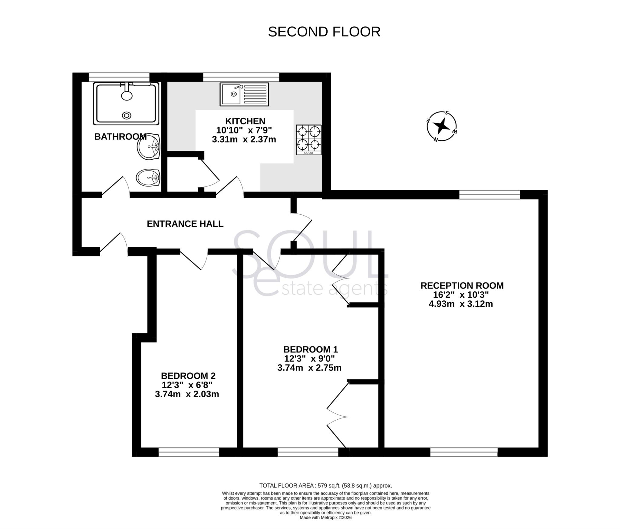 146, Donald Woods Gardens, Surbiton floorplan