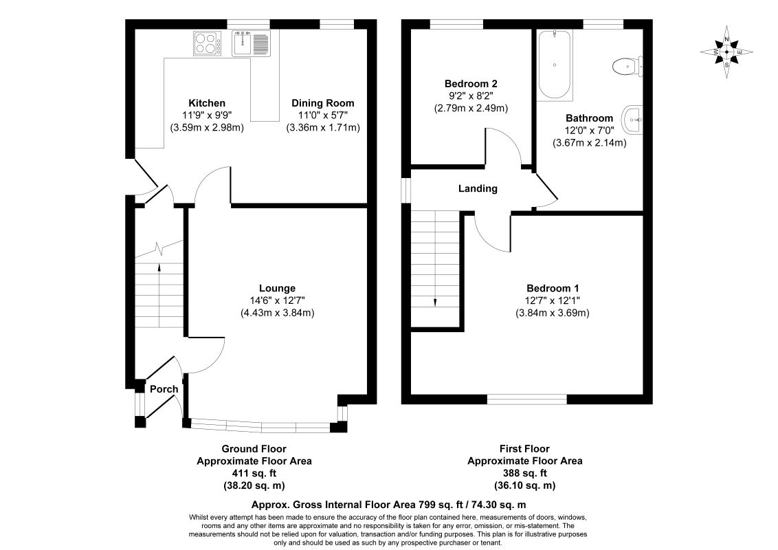 19, Tranmere Road, Blackpool floorplan