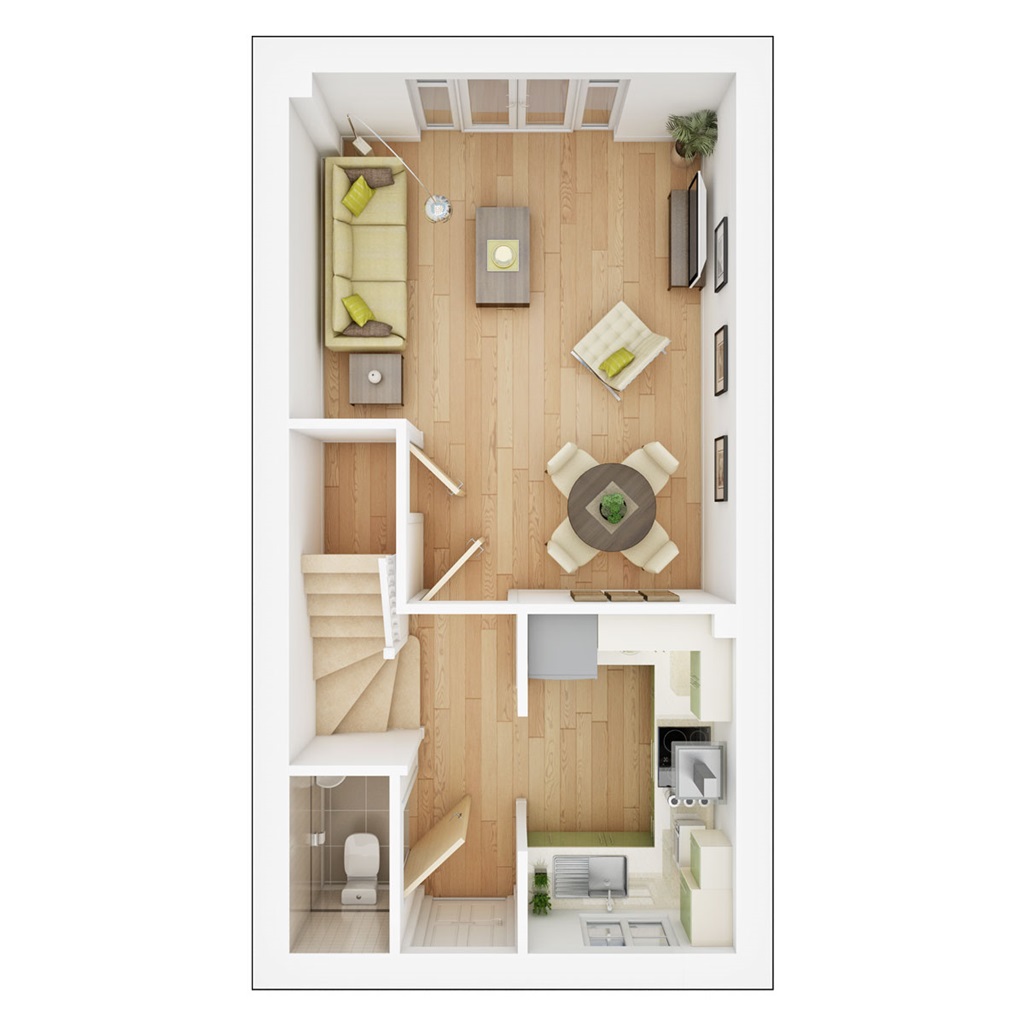 The Canford - Plot 623, Chivers Rise At West Cambourne, Sheepfold Lane, West Cambourne floorplan