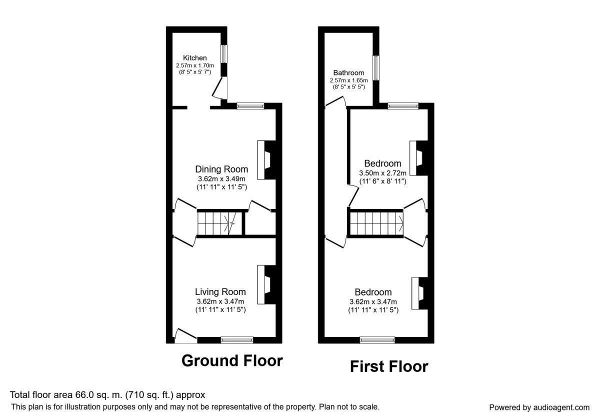 2 Bedrooms Terraced house to rent in Dobie Street, Barnsley S70