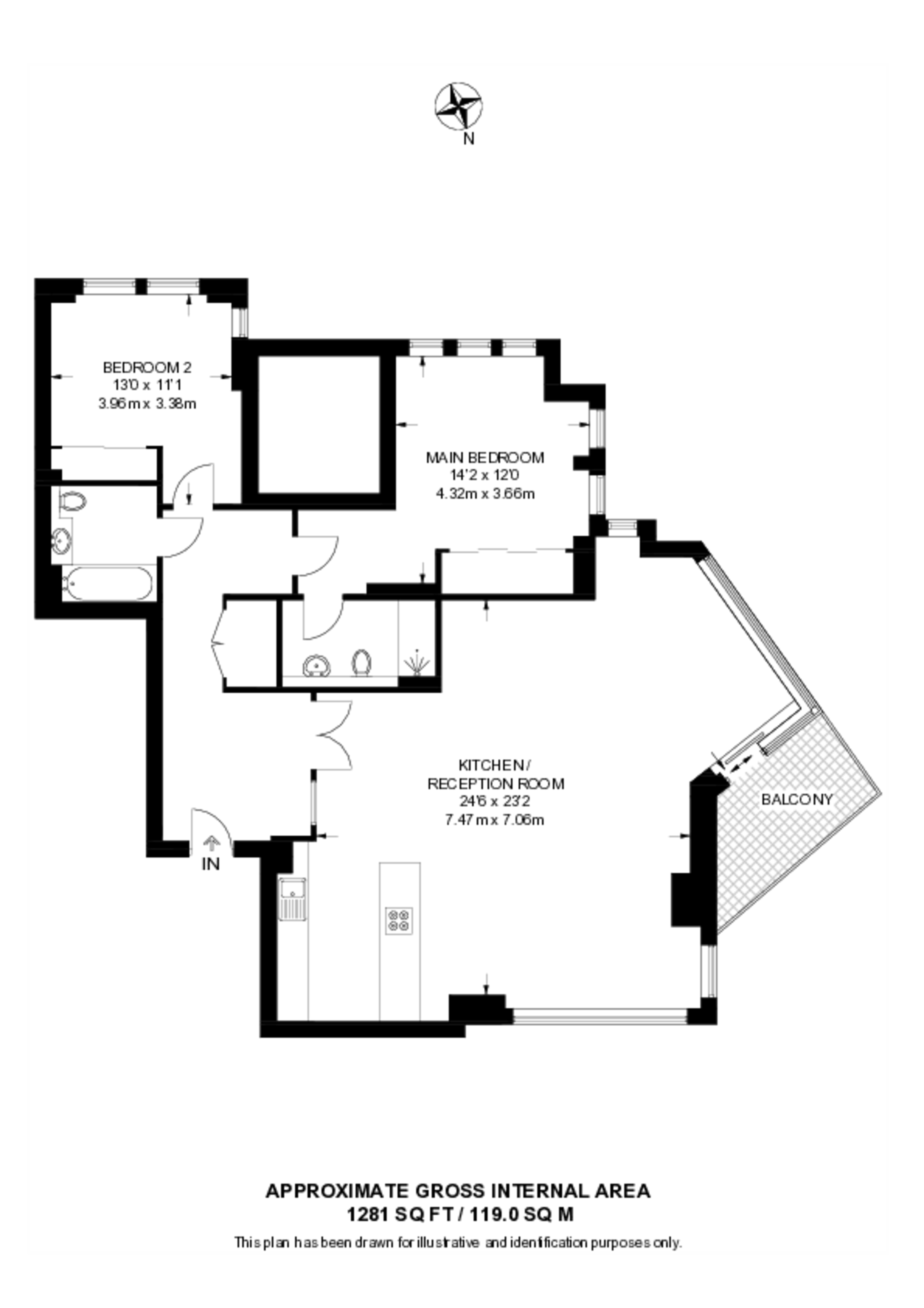 Battersea Reach, Wandsworth Town floorplan