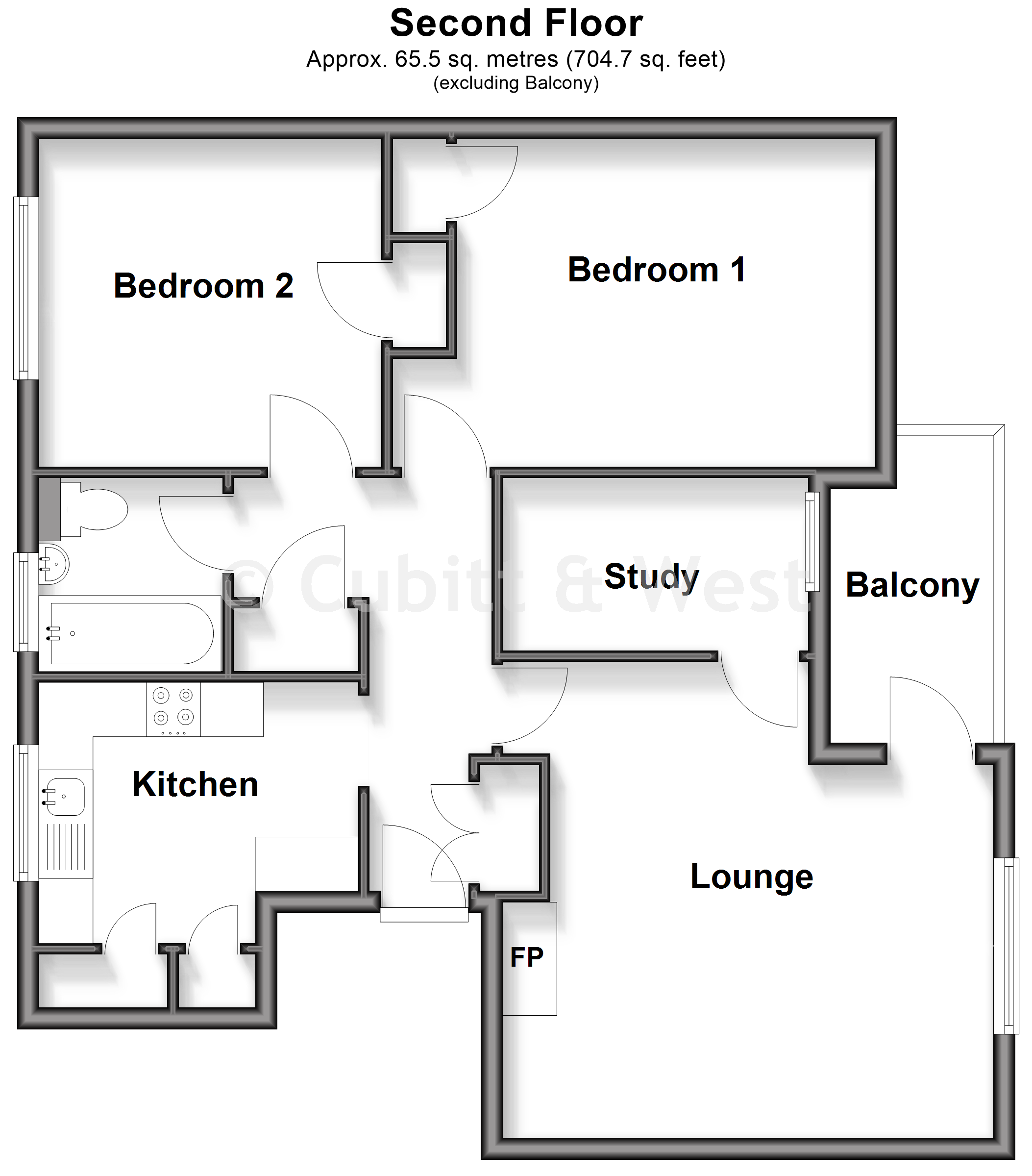 136, Milton Road, Waterlooville floorplan