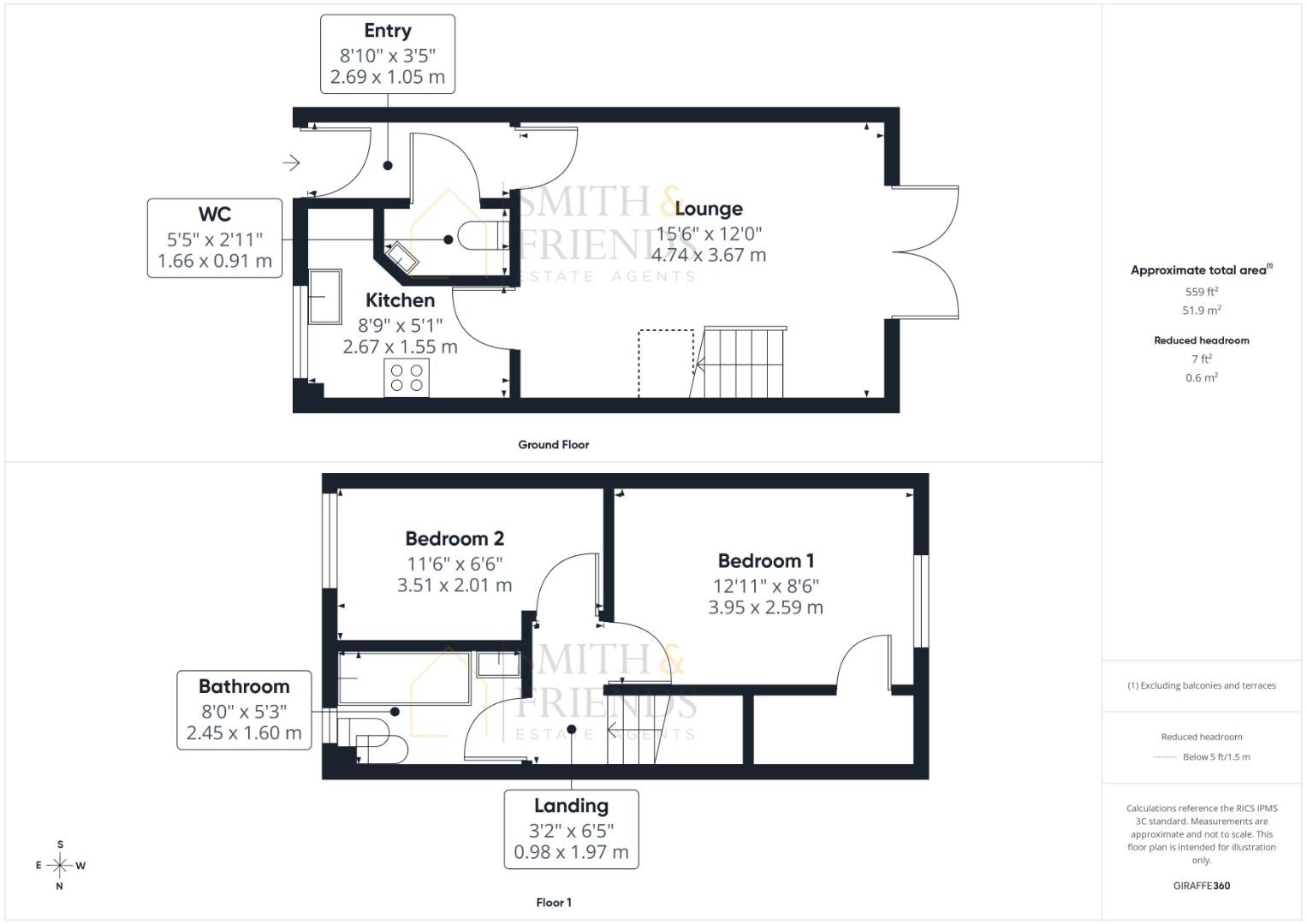 117, Longleat Walk, Ingleby Barwick floorplan