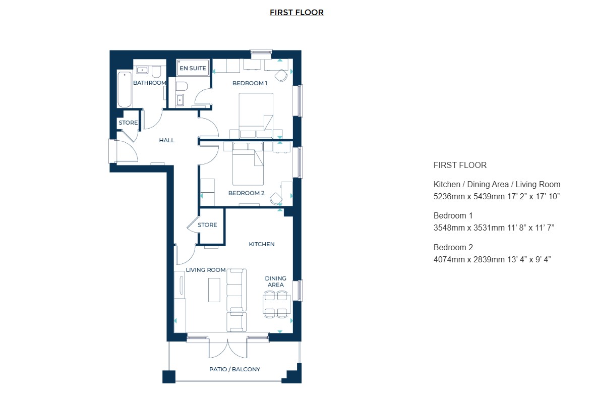Apartment 7,, Admirals Court, Maritime Park, Warsash floorplan