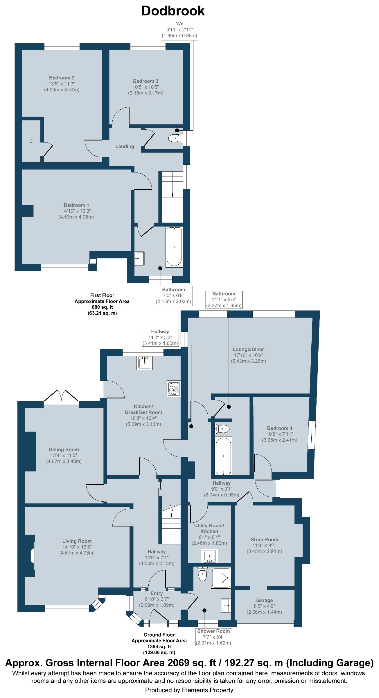Penventon, Dodbrook, Torpoint floorplan