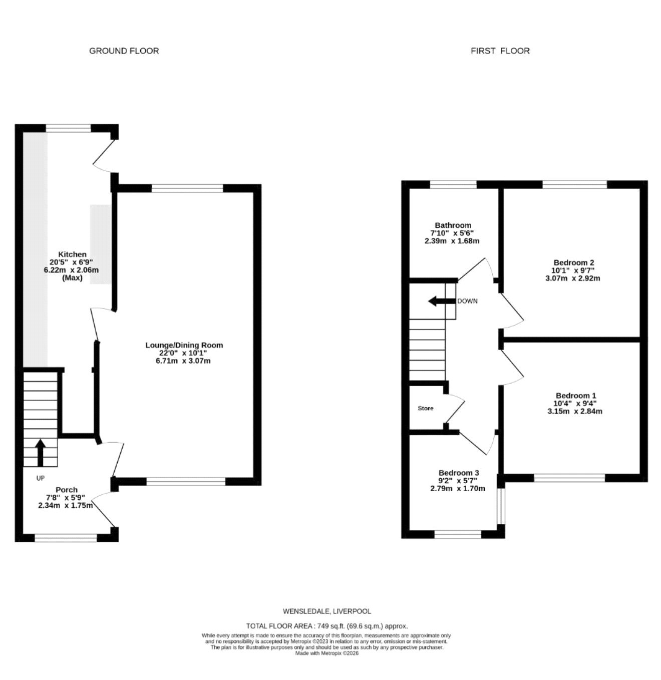 2, Wensleydale, Liverpool floorplan