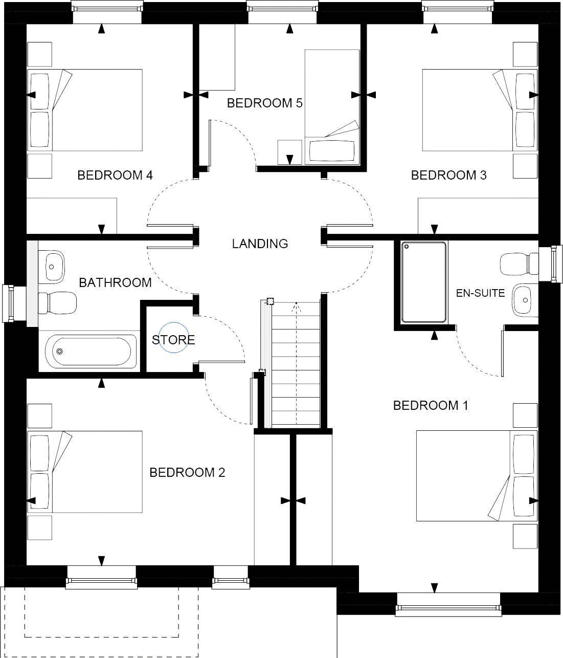 Plot 211 The Everingham, Belfry Way, Ripley floorplan