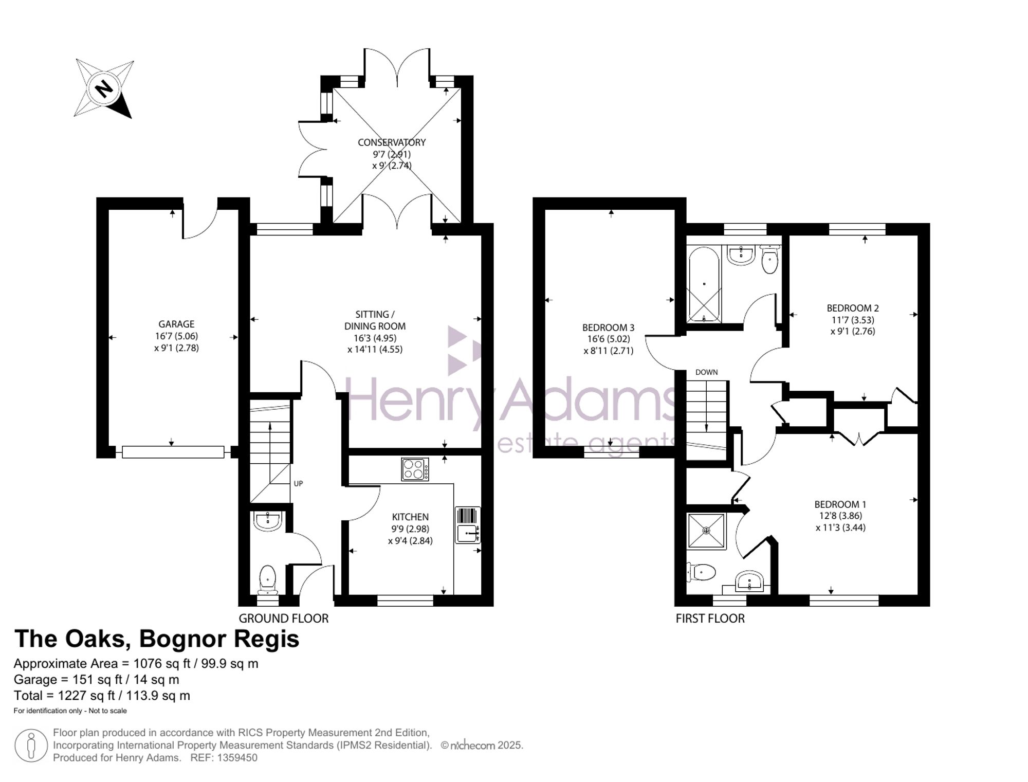18 The Oaks, Bognor Regis floorplan