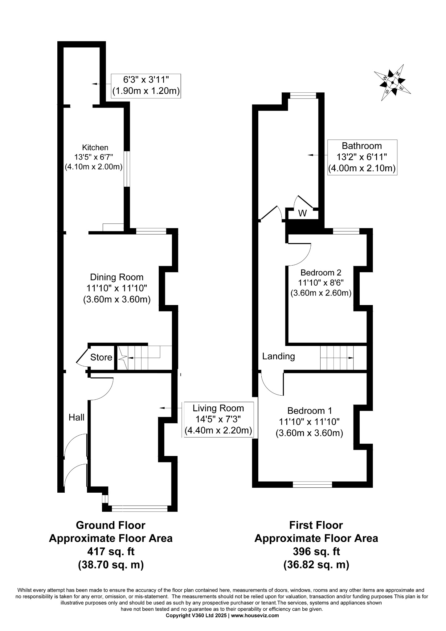 70, Aubrey Road, Birmingham floorplan