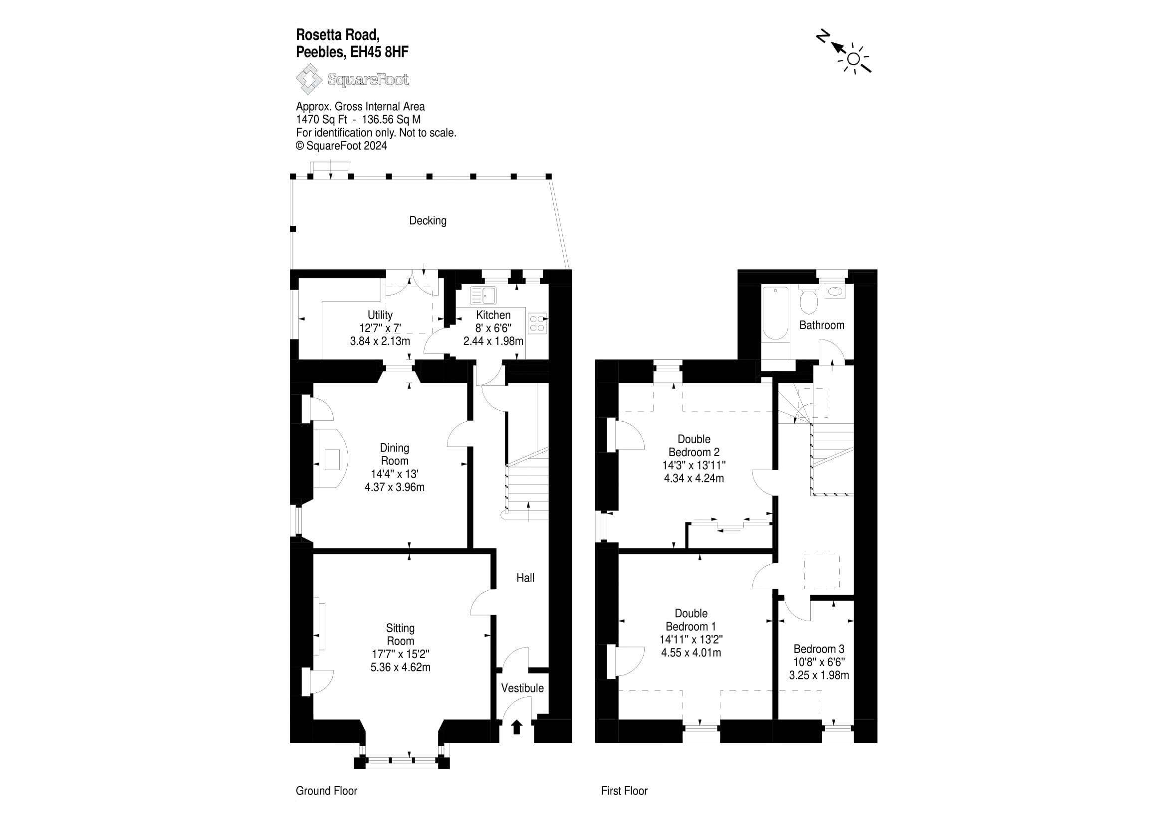 Daneslair, 86, Rosetta Road, Peebles floorplan